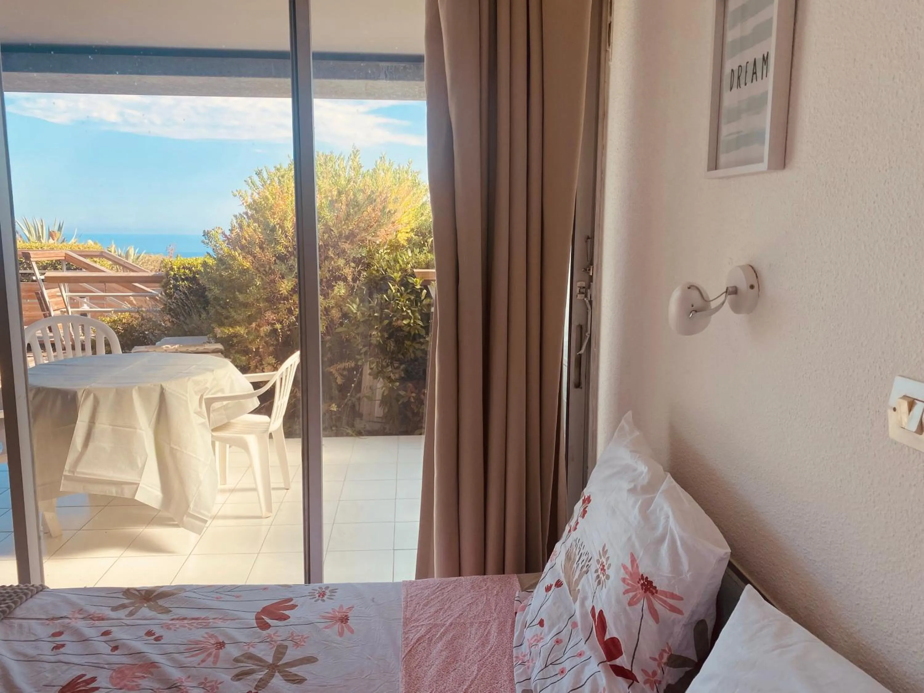Bedroom, Bed in Sunny Home Costa Plana-Monaco -Cap D'Ail