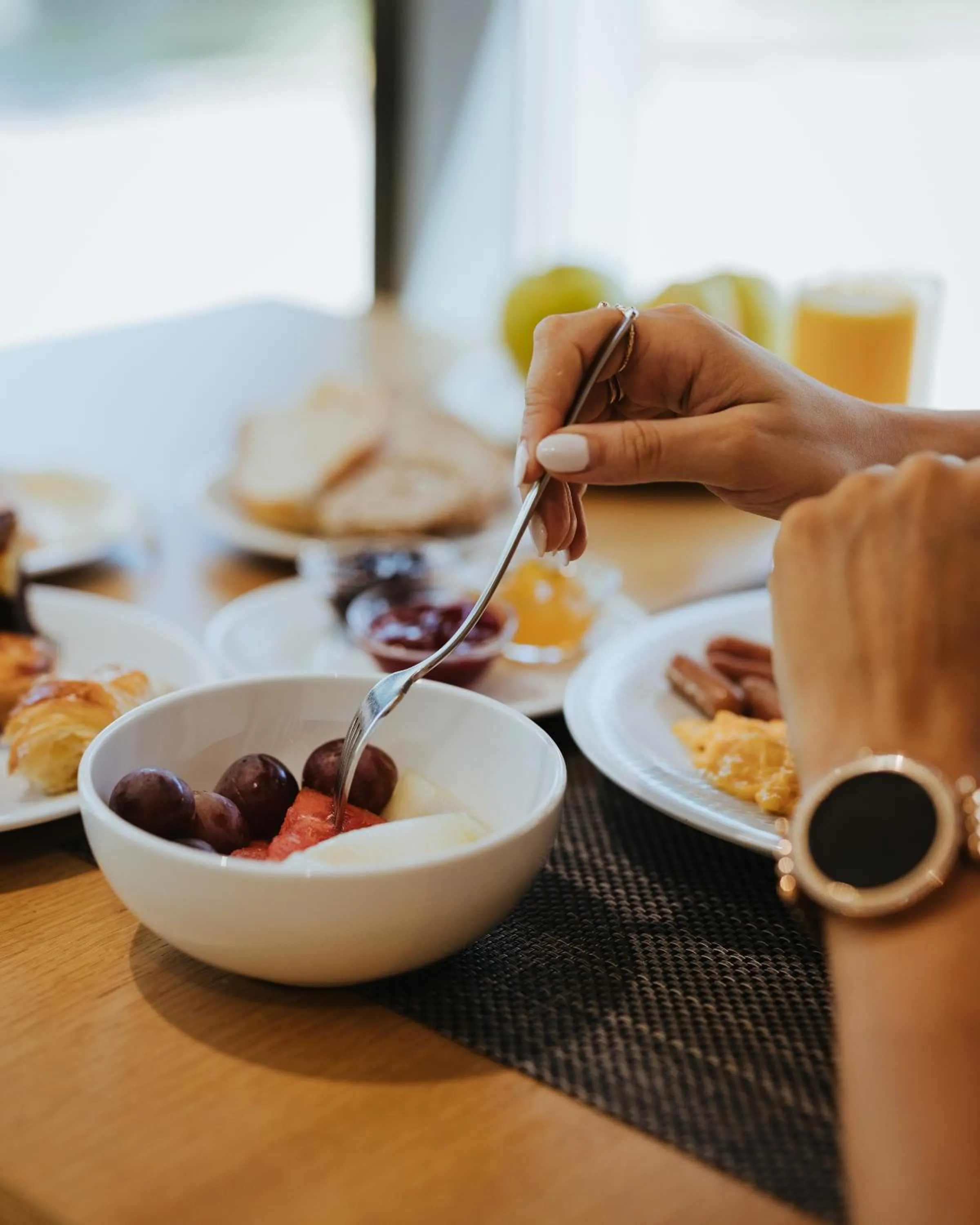 Continental breakfast in Borralha Hotel, Restaurante & Spa