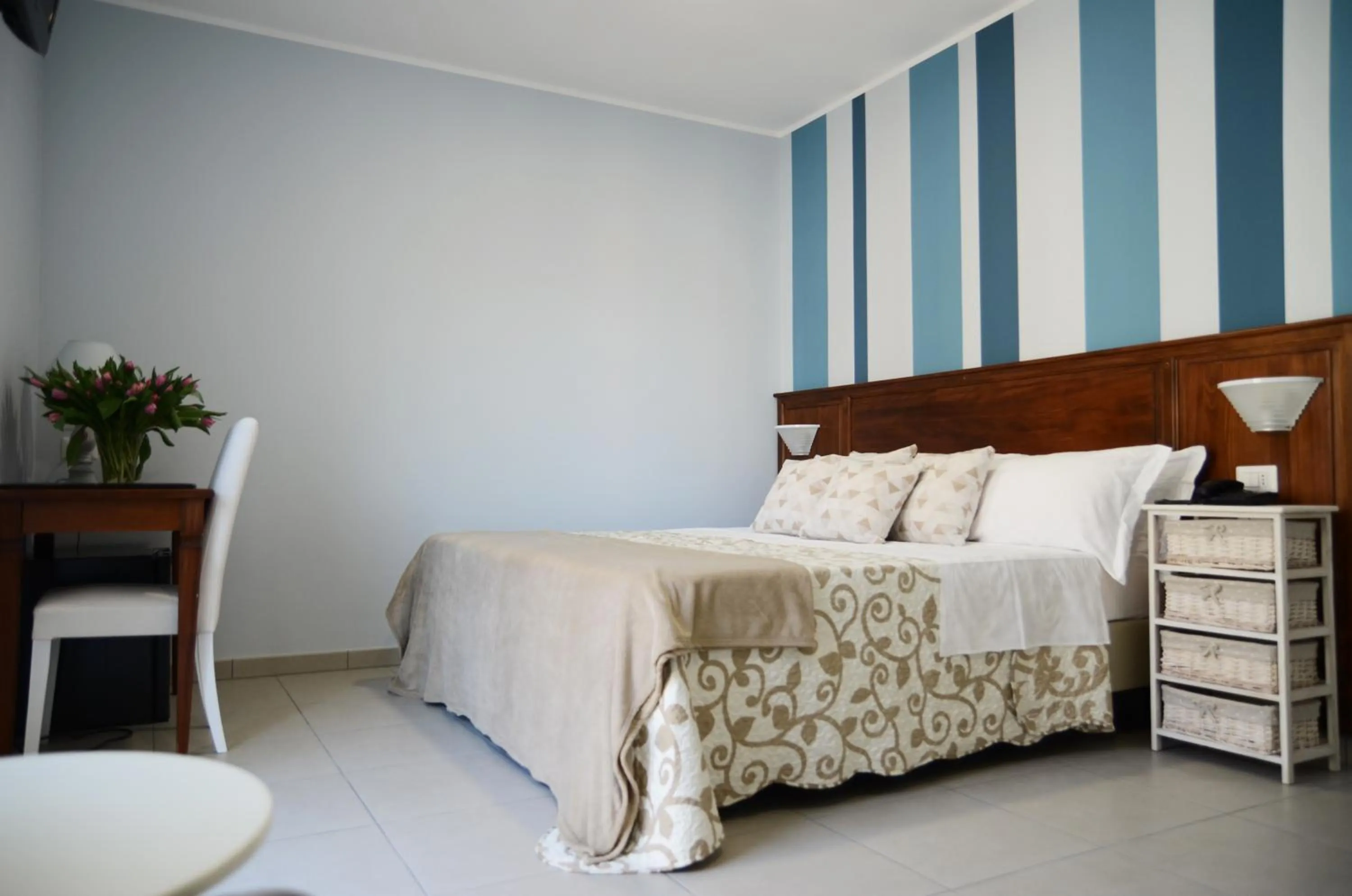 Bed in Hotel Giulio Cesare