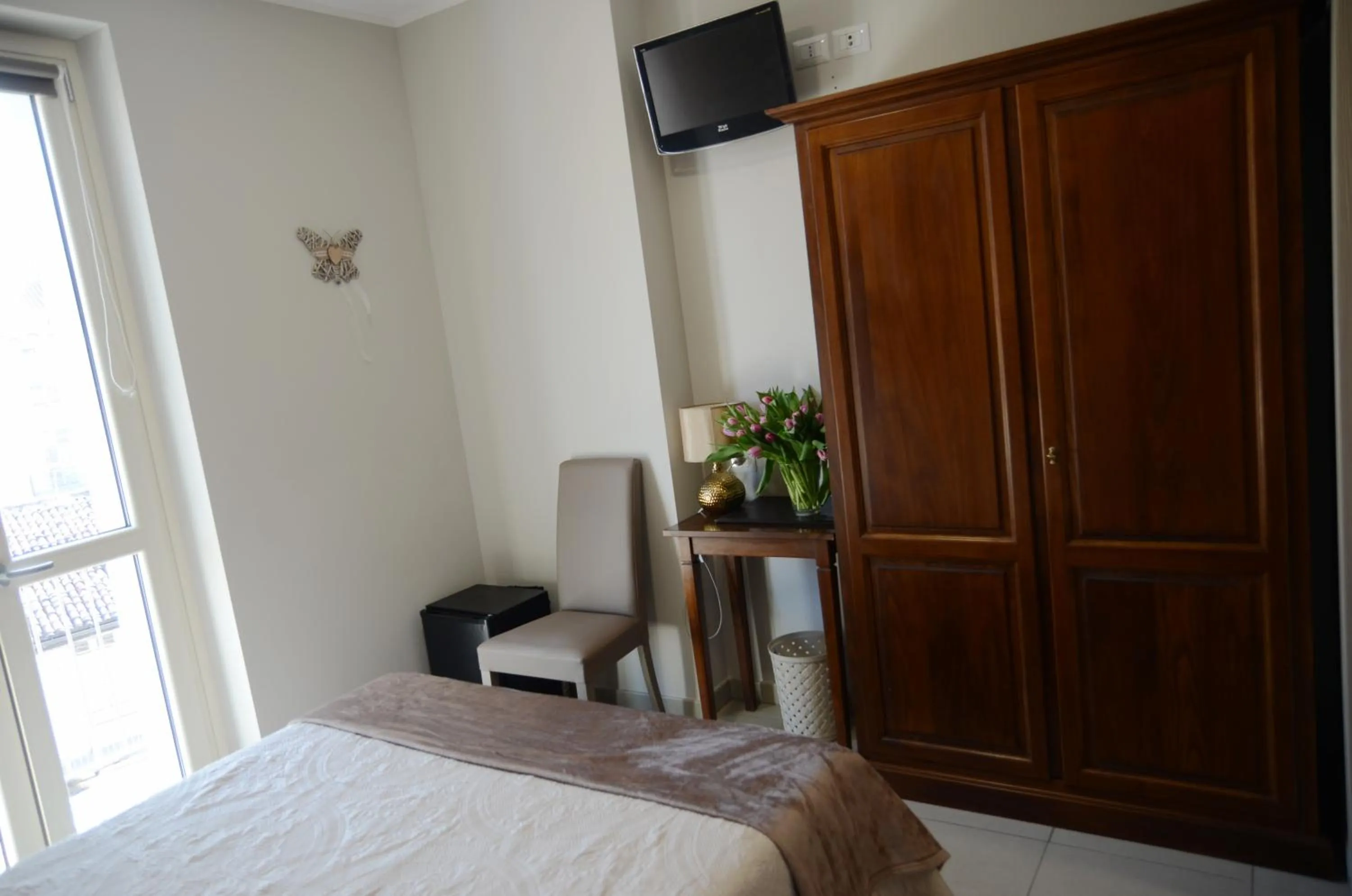 Bed in Hotel Giulio Cesare