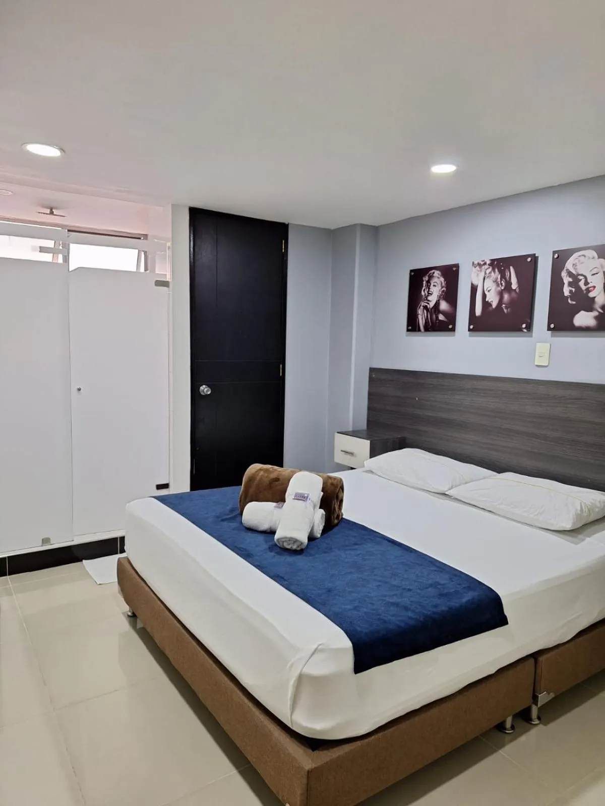 Bed in Hotel Suramericana