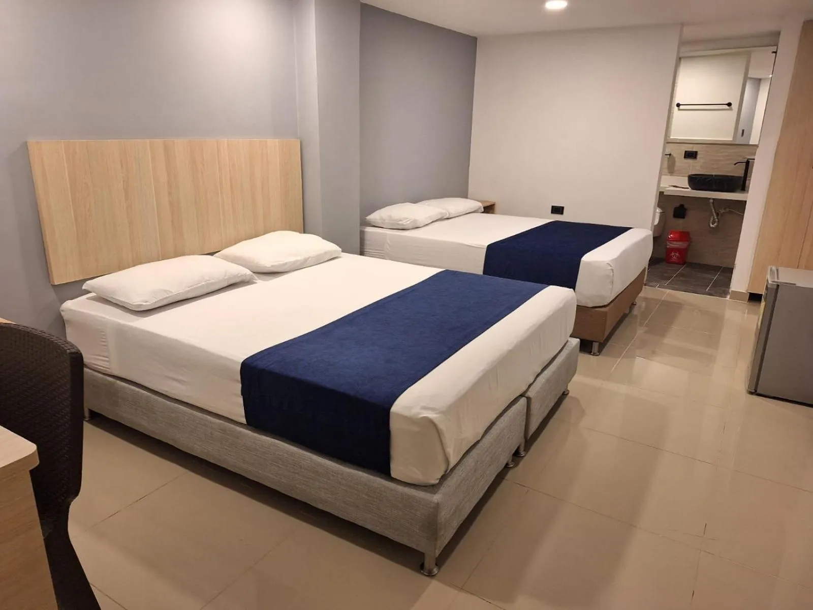 Bed in Hotel Suramericana