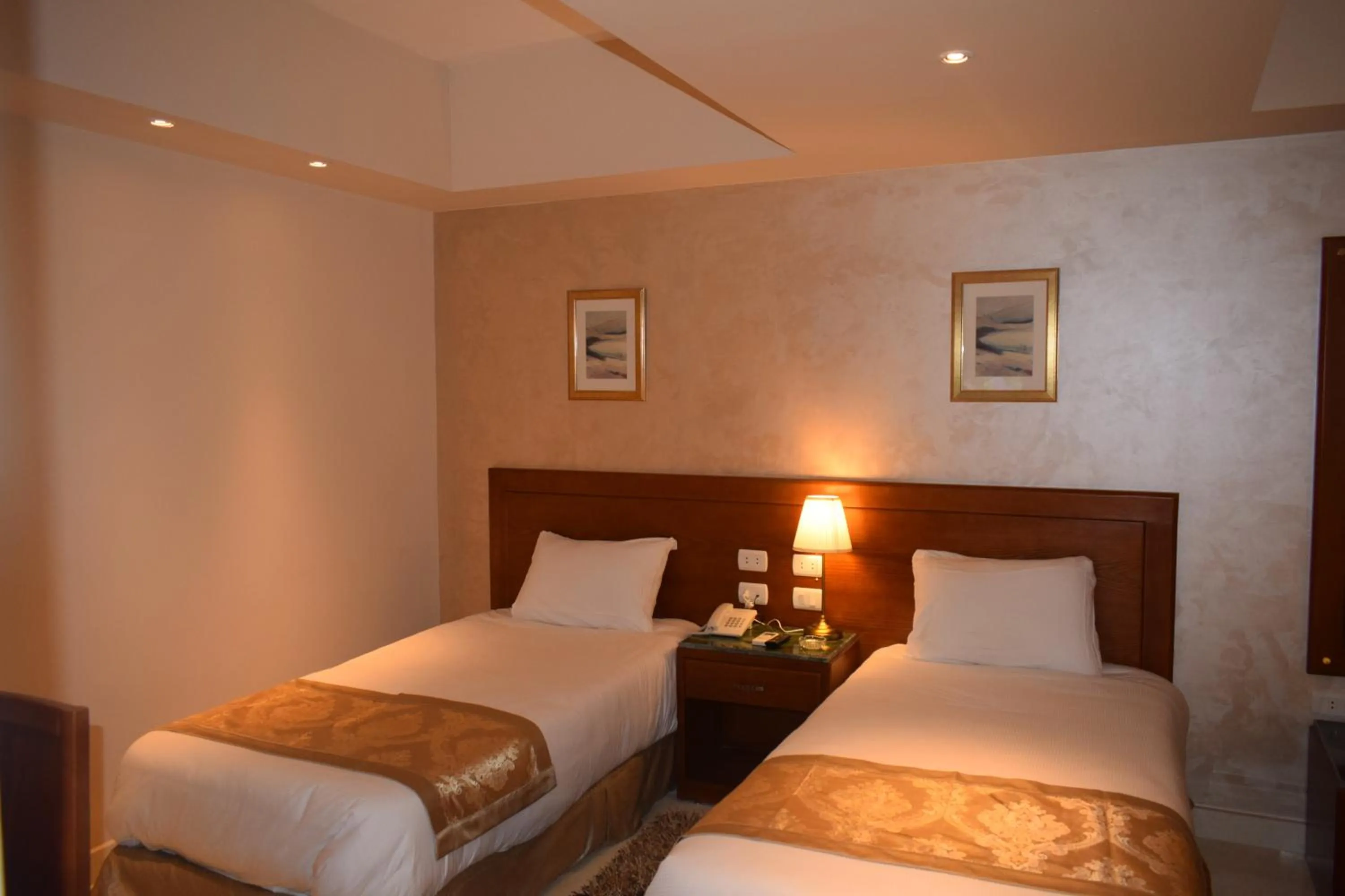 Bed in Omar El Khayam Al Minya Hotel