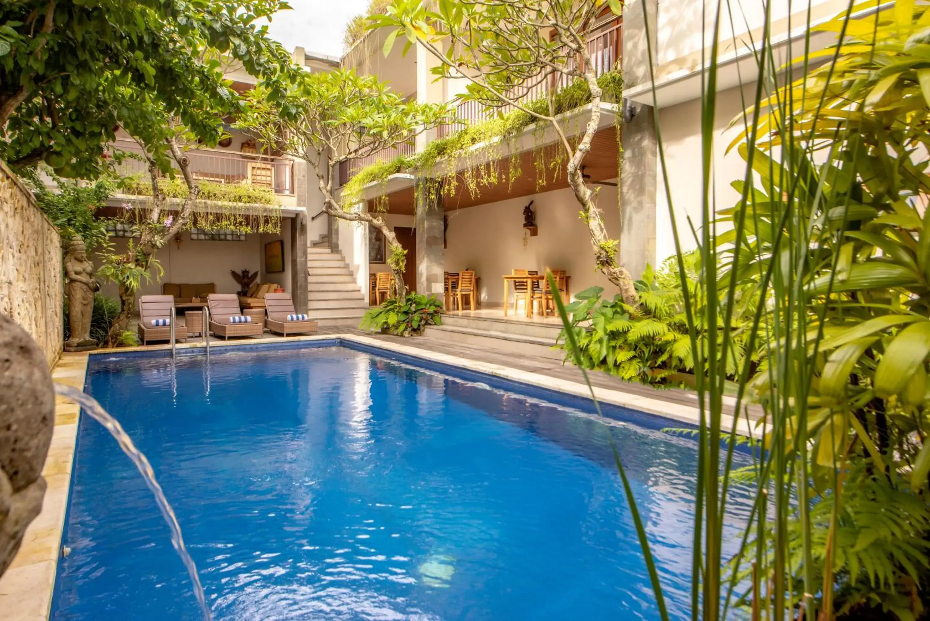 Pool view in Jani's Place Cottage by Purely Pool view in Jani's Place Cottage by Purely