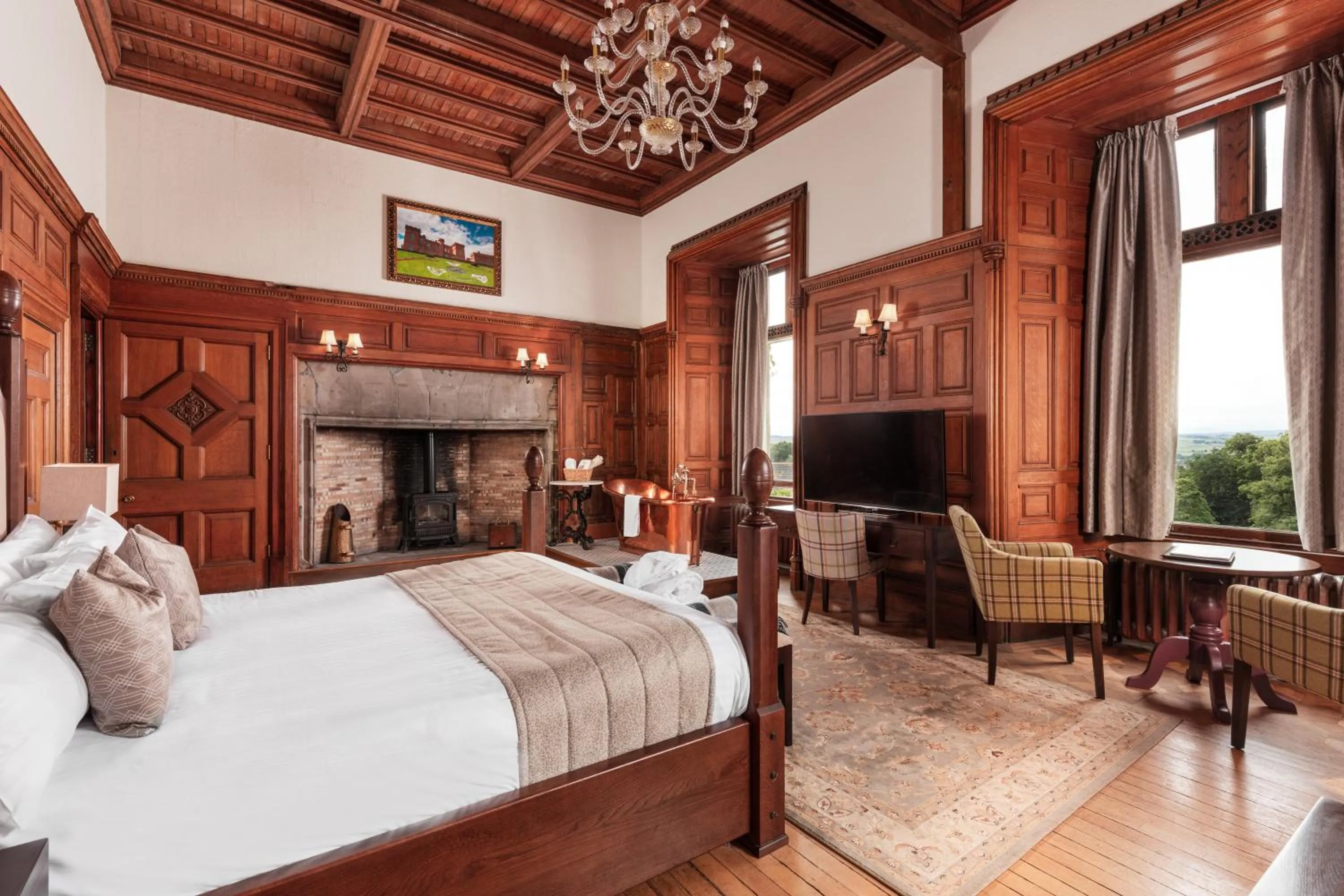 Bed in Tulloch Castle Hotel ‘A Bespoke Hotel’