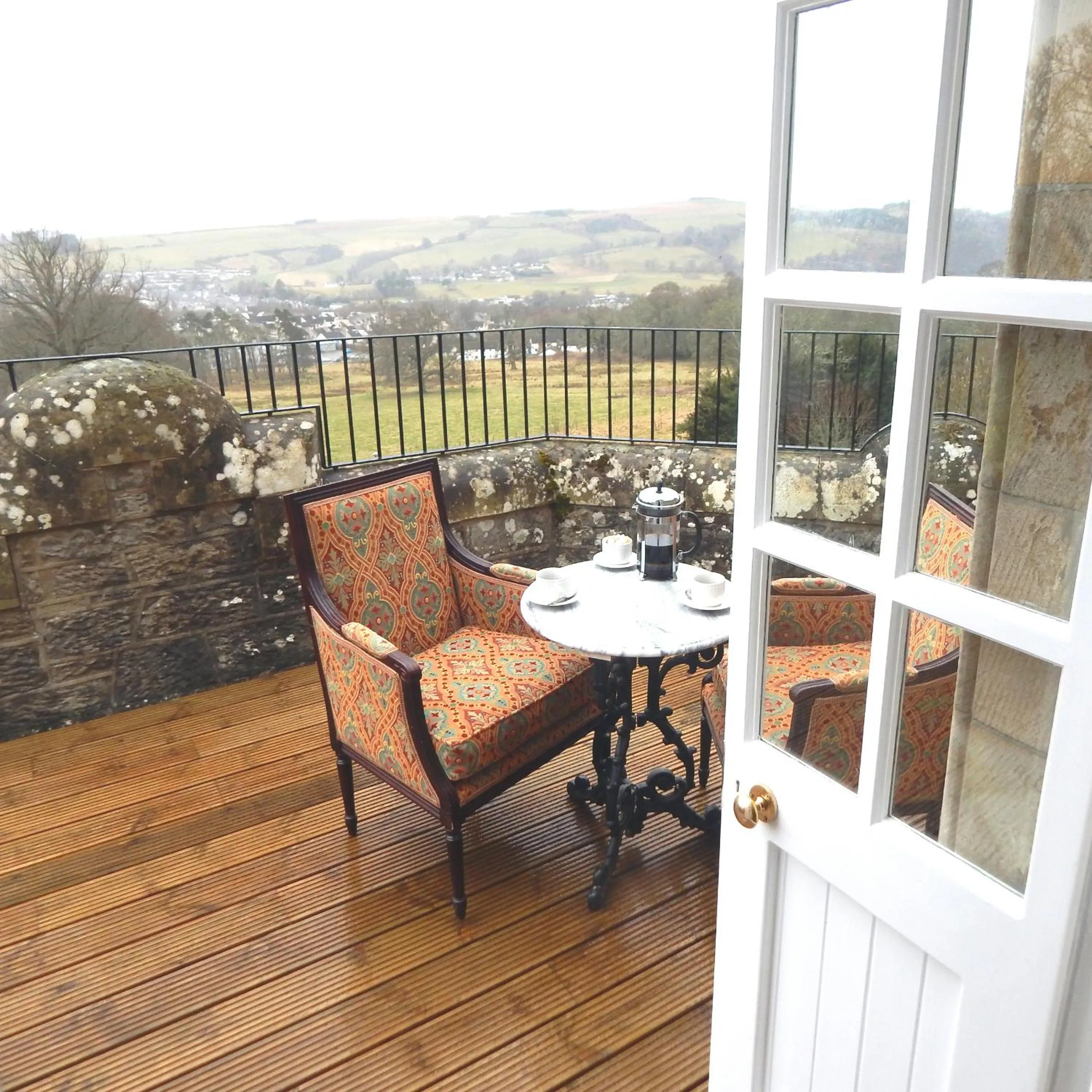 Balcony/Terrace in Tulloch Castle Hotel ‘A Bespoke Hotel’