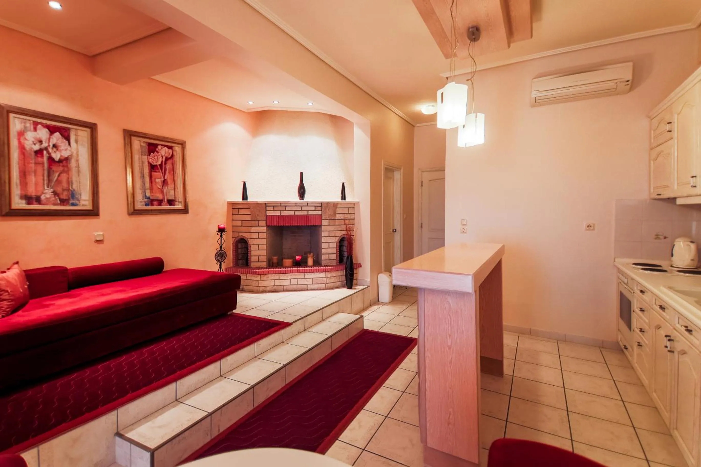 Seating area in Hotel Strass