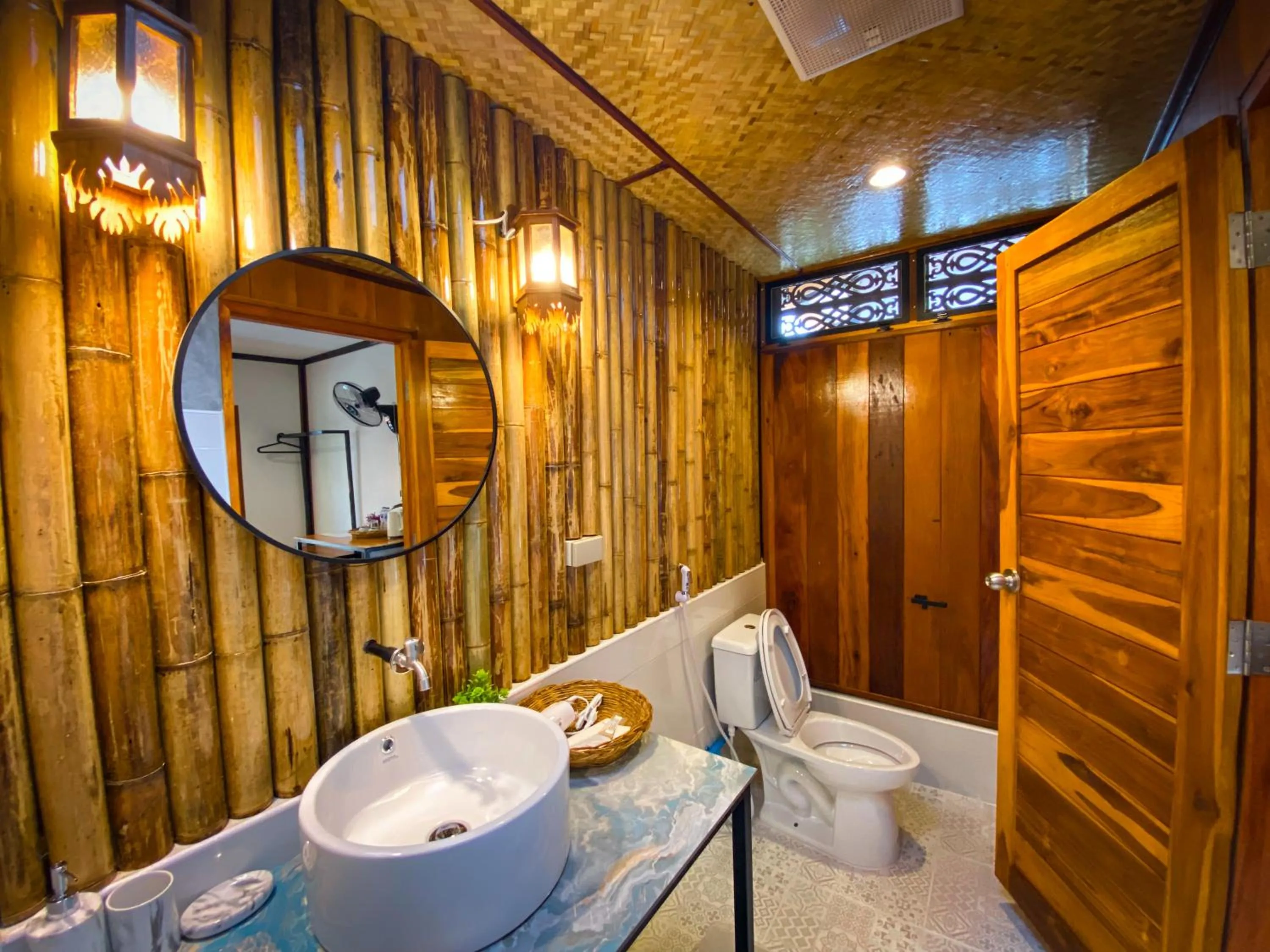 Toilet in Rapala Rock Wood Resort- SHA Plus