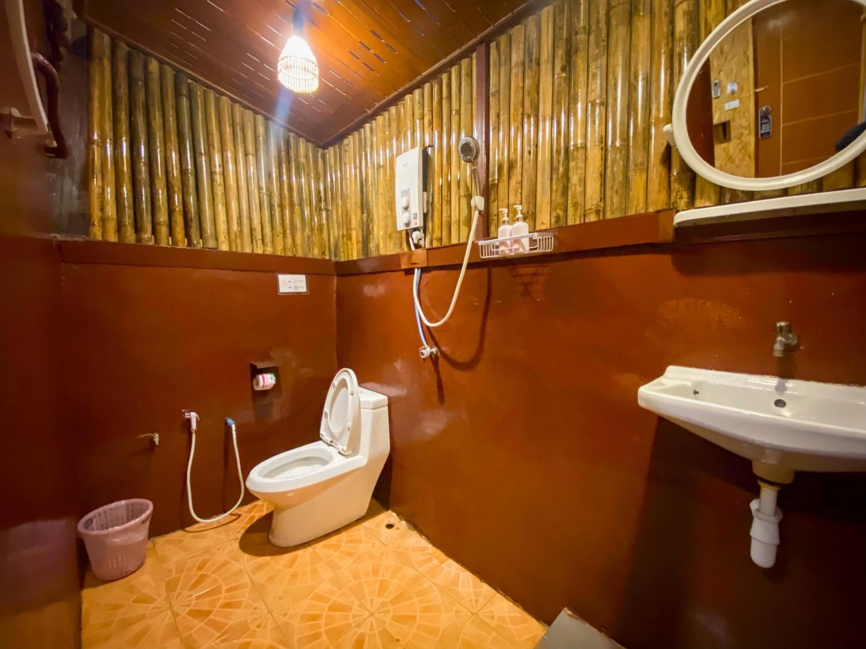 Toilet in Rapala Rock Wood Resort- SHA Plus