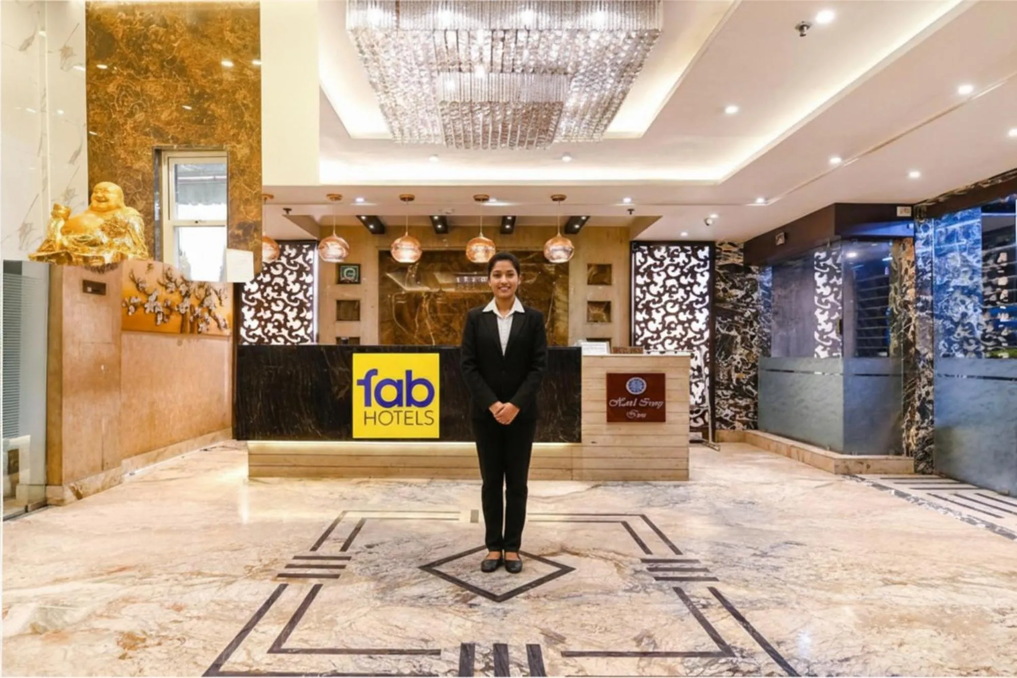 Lobby or reception in FabHotel Prime Goodwill