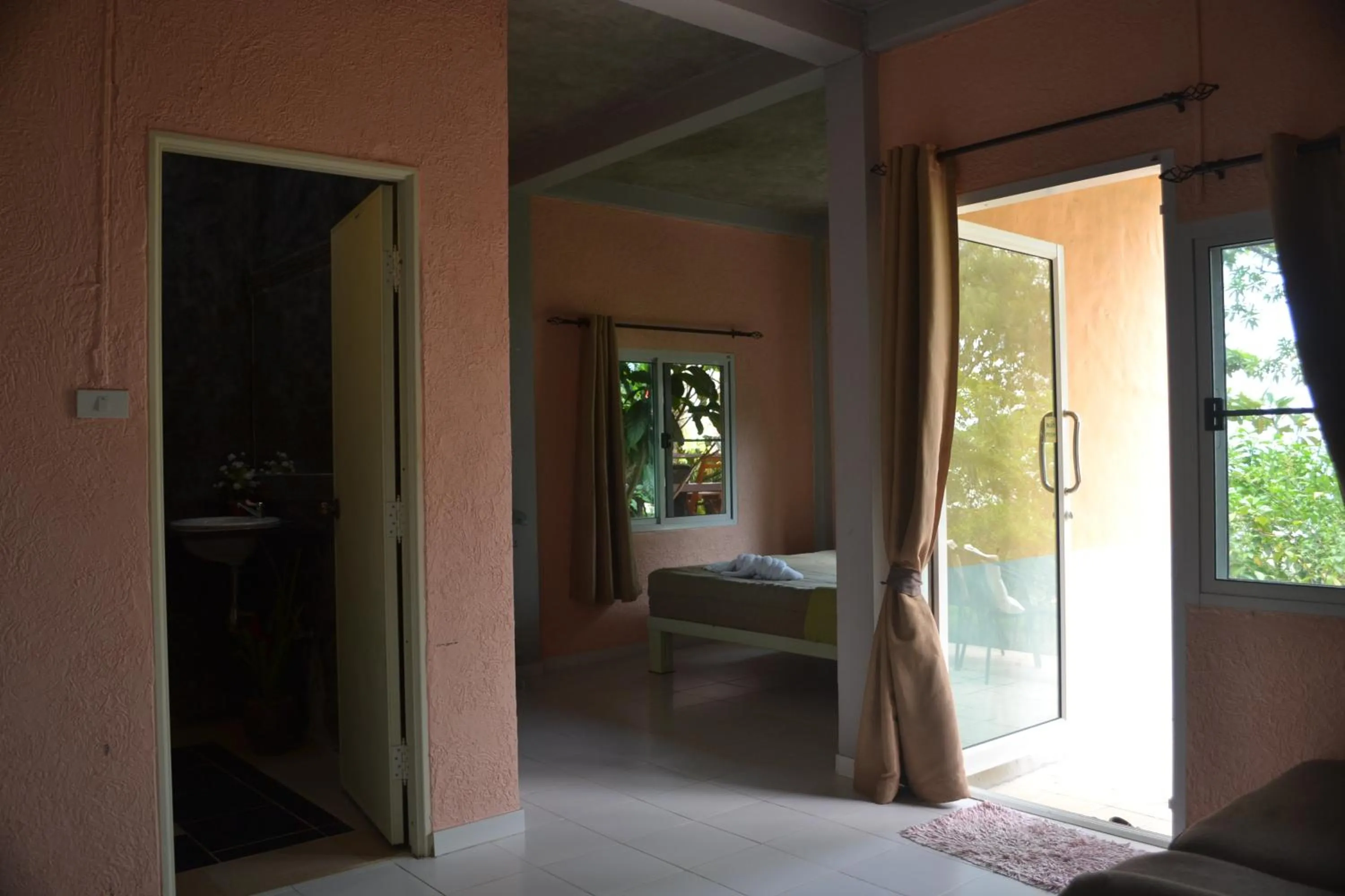 Living room, Bed in Baan Chid Talay