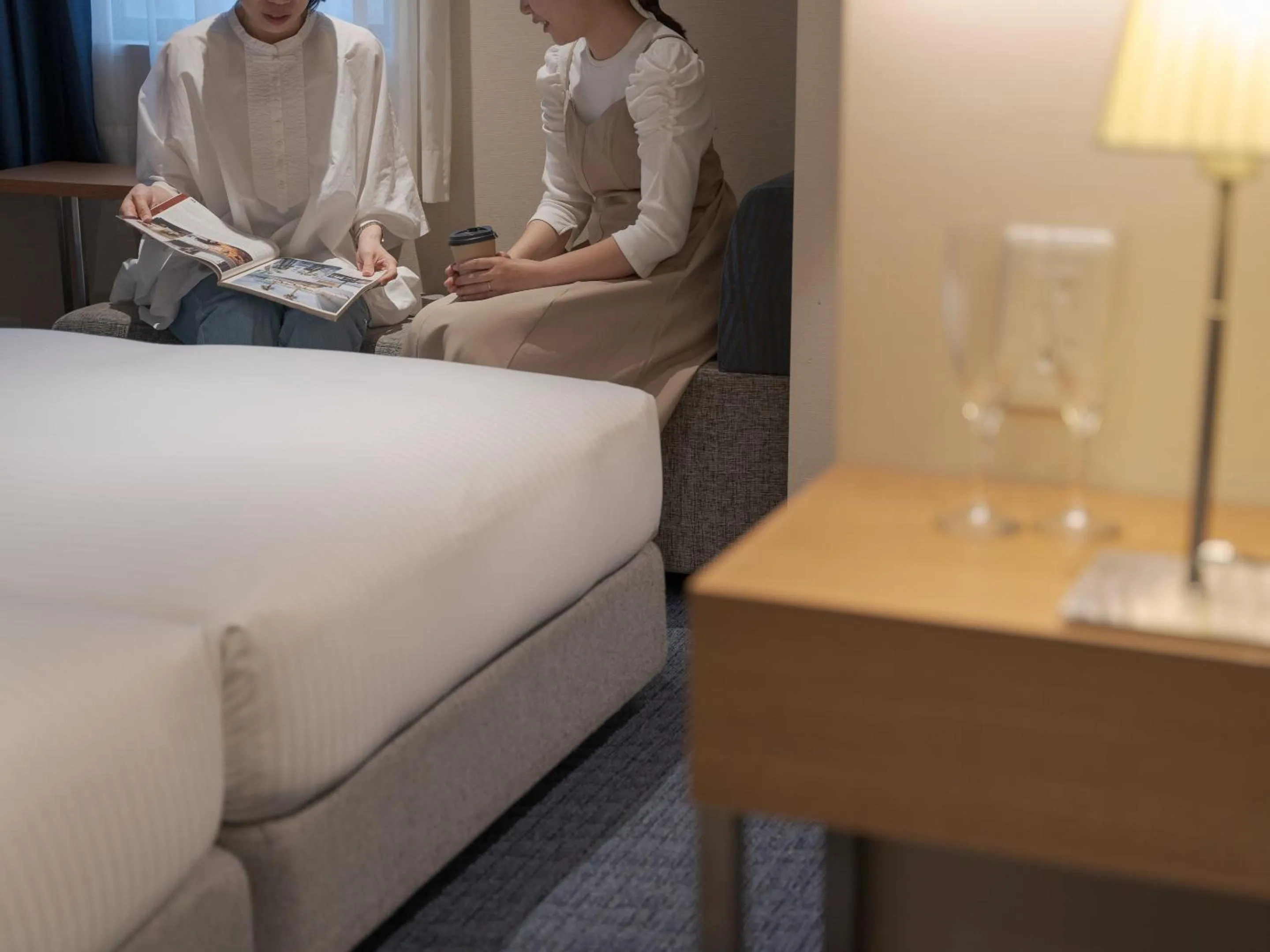 People, Bed in Hotel Vista Nagoya Nishiki