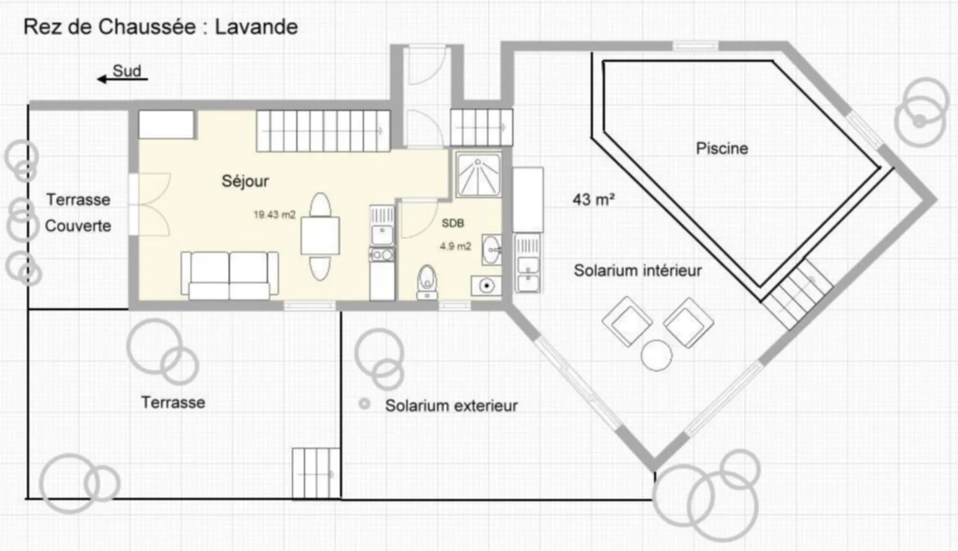 Floor plan in Clos du Veyrier
