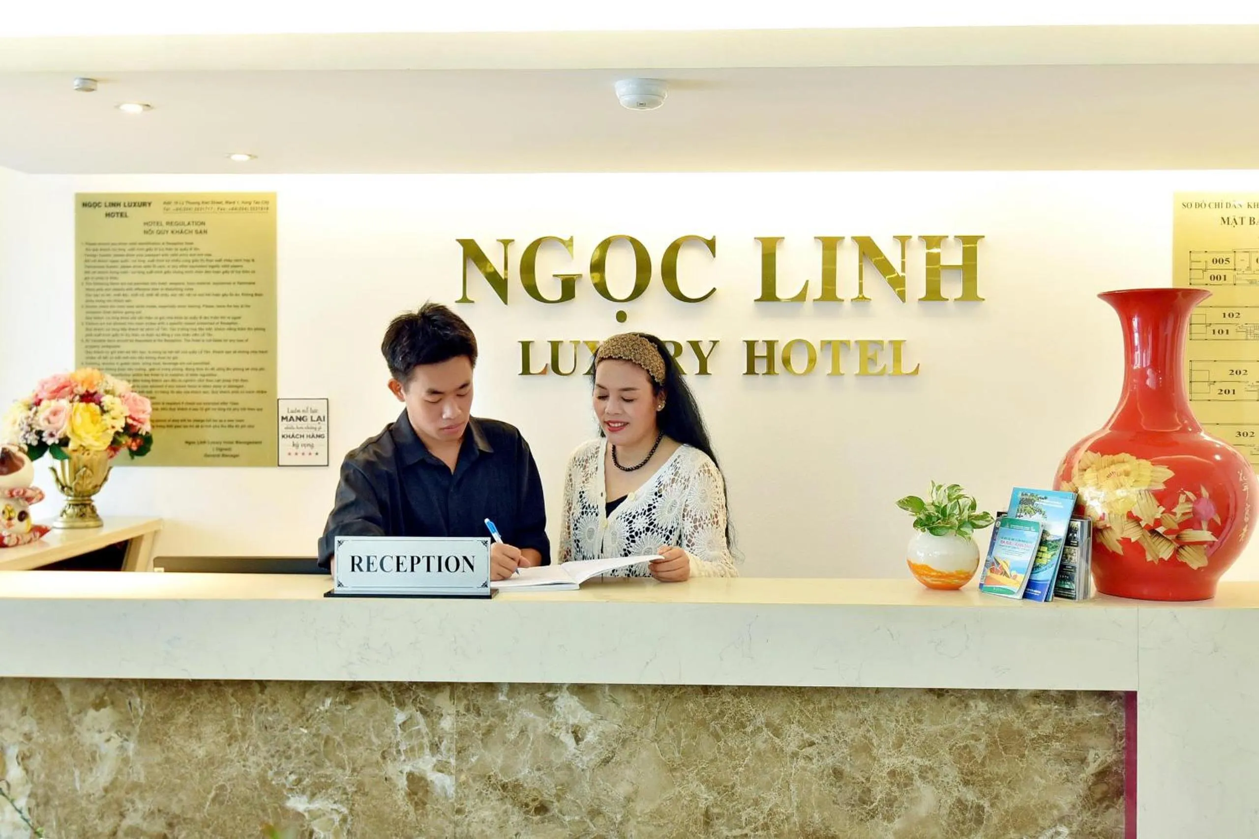 Lobby or reception in Ngoc Linh Luxury Hotel