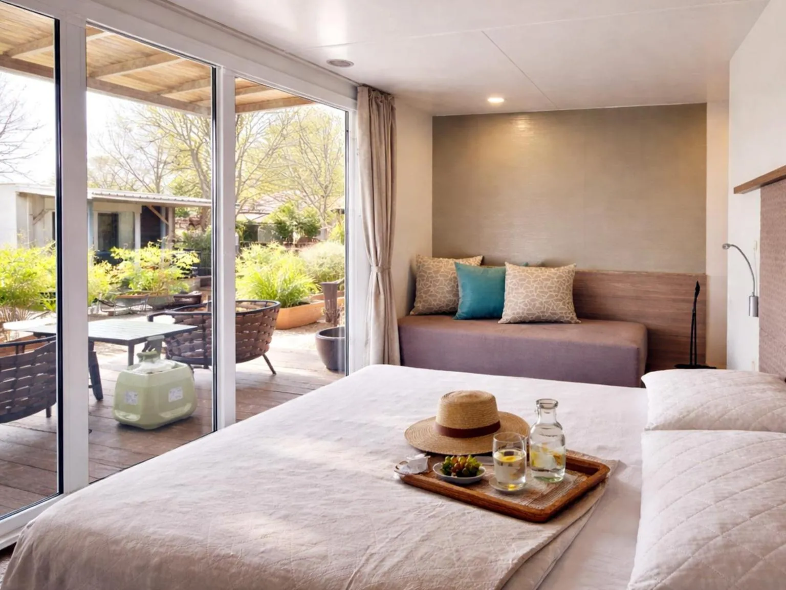 Balcony/Terrace, Bed in Boutique Mobile Homes UlikaRovinj