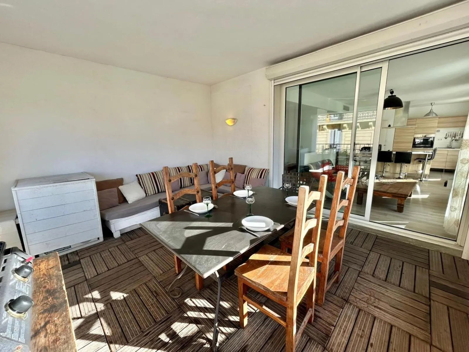 Patio in Le Phocéen Appartement Terrasse Plein centre