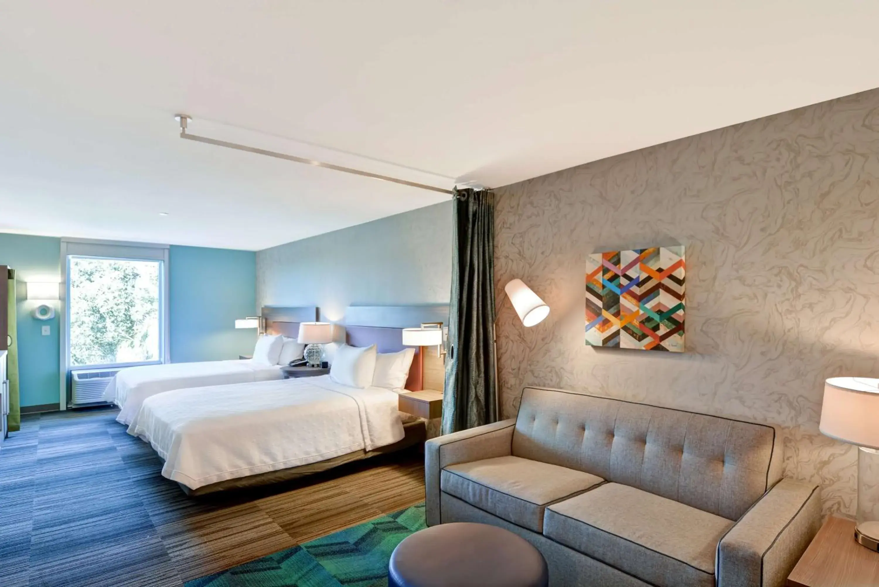 Queen Studio with Two Queen Beds - Non-Smoking in Home2 Suites By Hilton Tampa USF Near Busch Gardens Queen Studio with Two Queen Beds - Non-Smoking in Home2 Suites By Hilton Tampa USF Near Busch Gardens