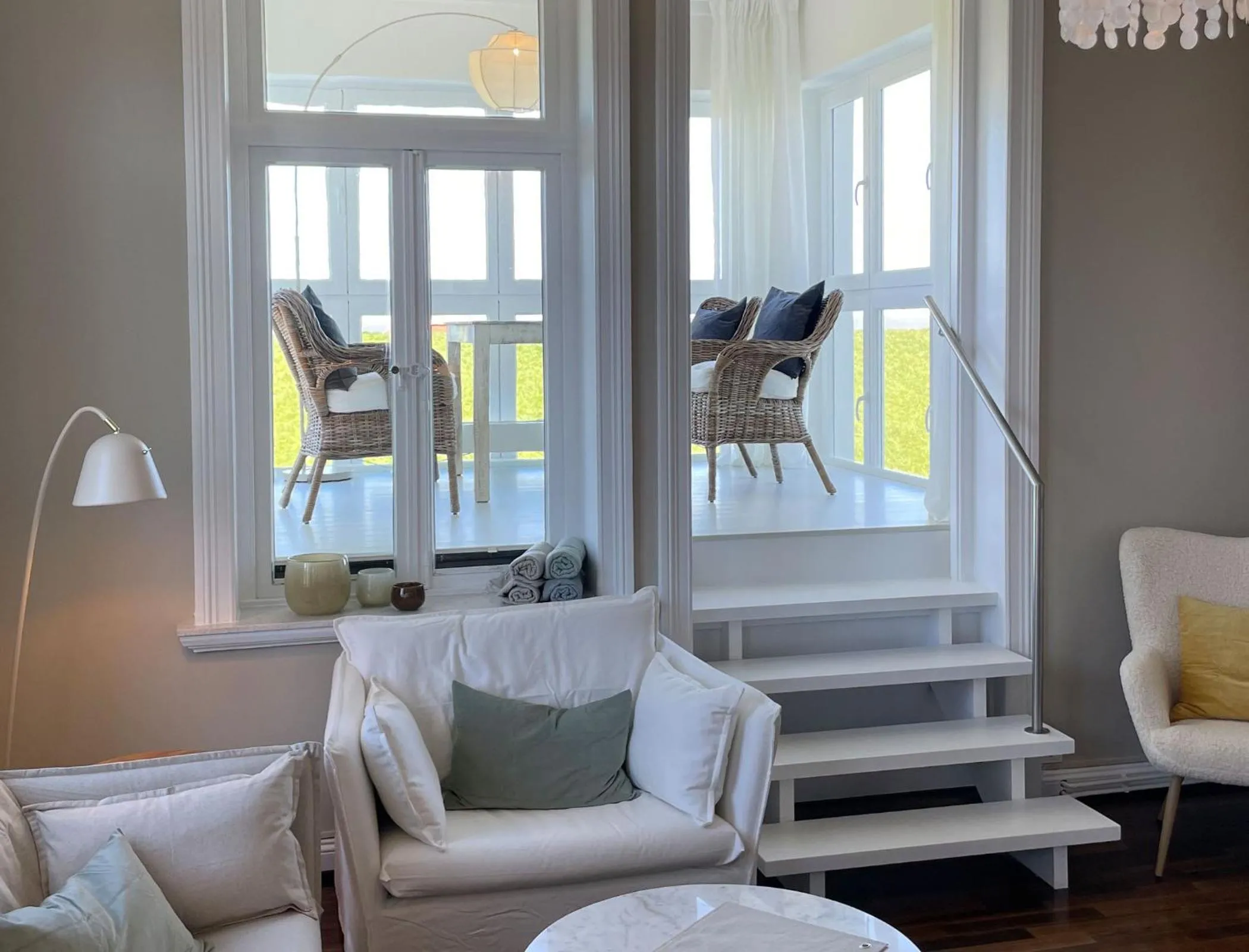 Living room in Seaside Apartments Austernbank