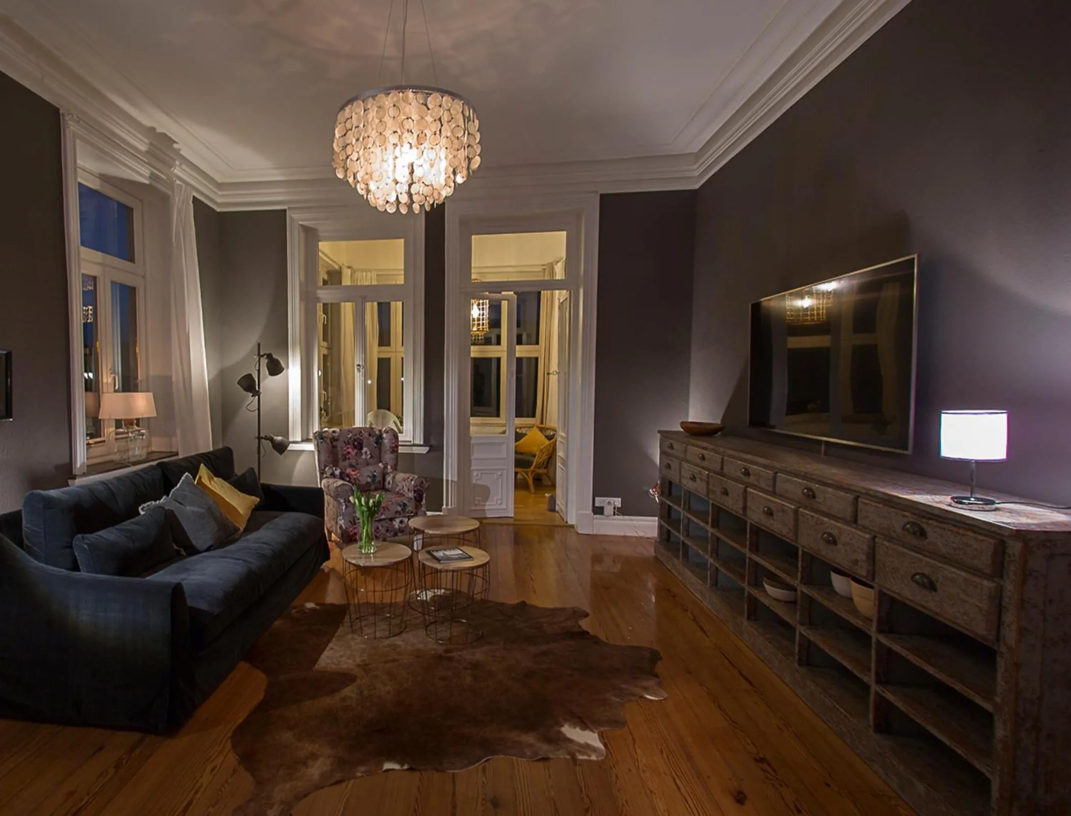 Communal lounge/ TV room in Seaside Apartments Austernbank
