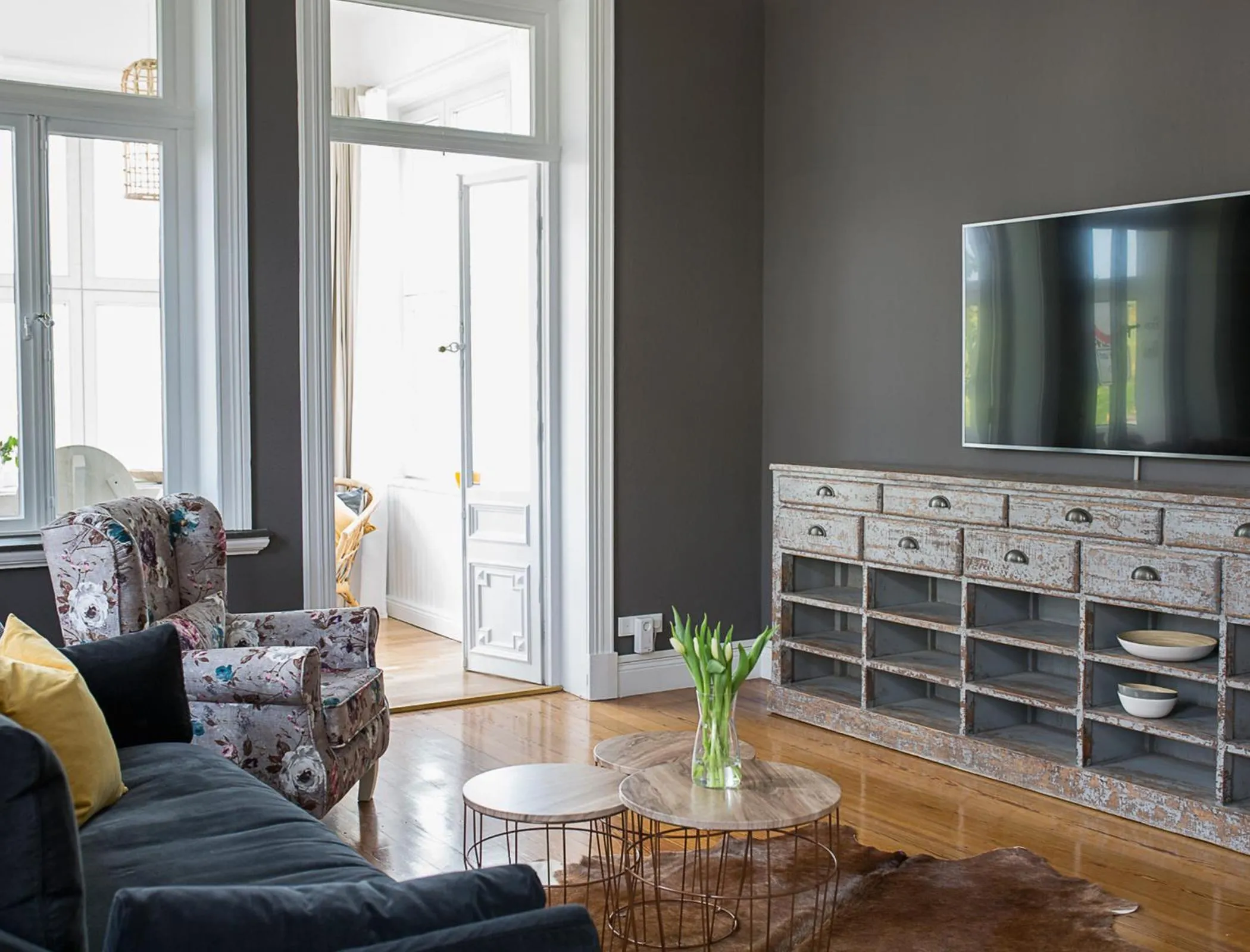 TV and multimedia in Seaside Apartments Austernbank