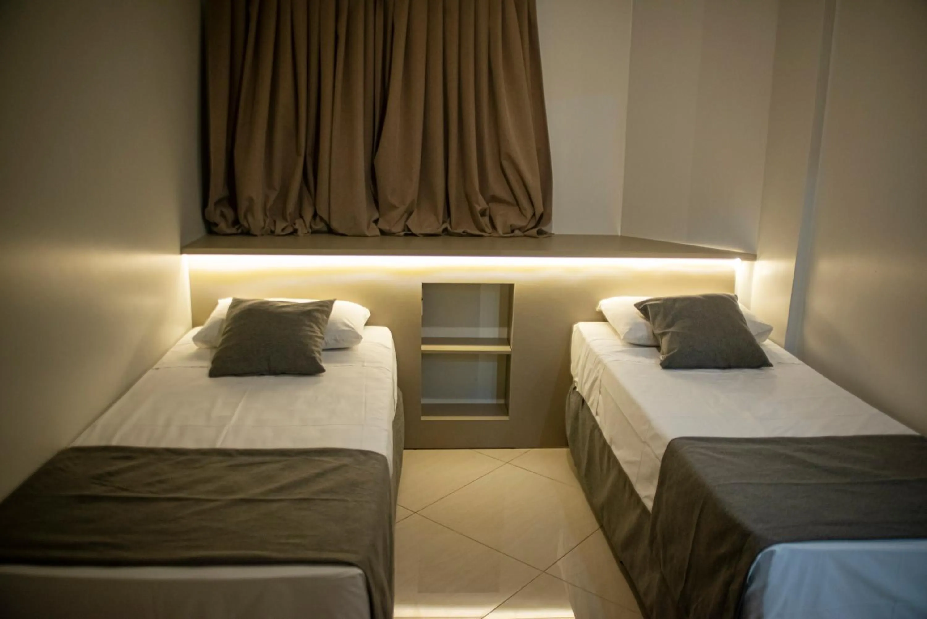 Bed in Hotel Portinari Centro