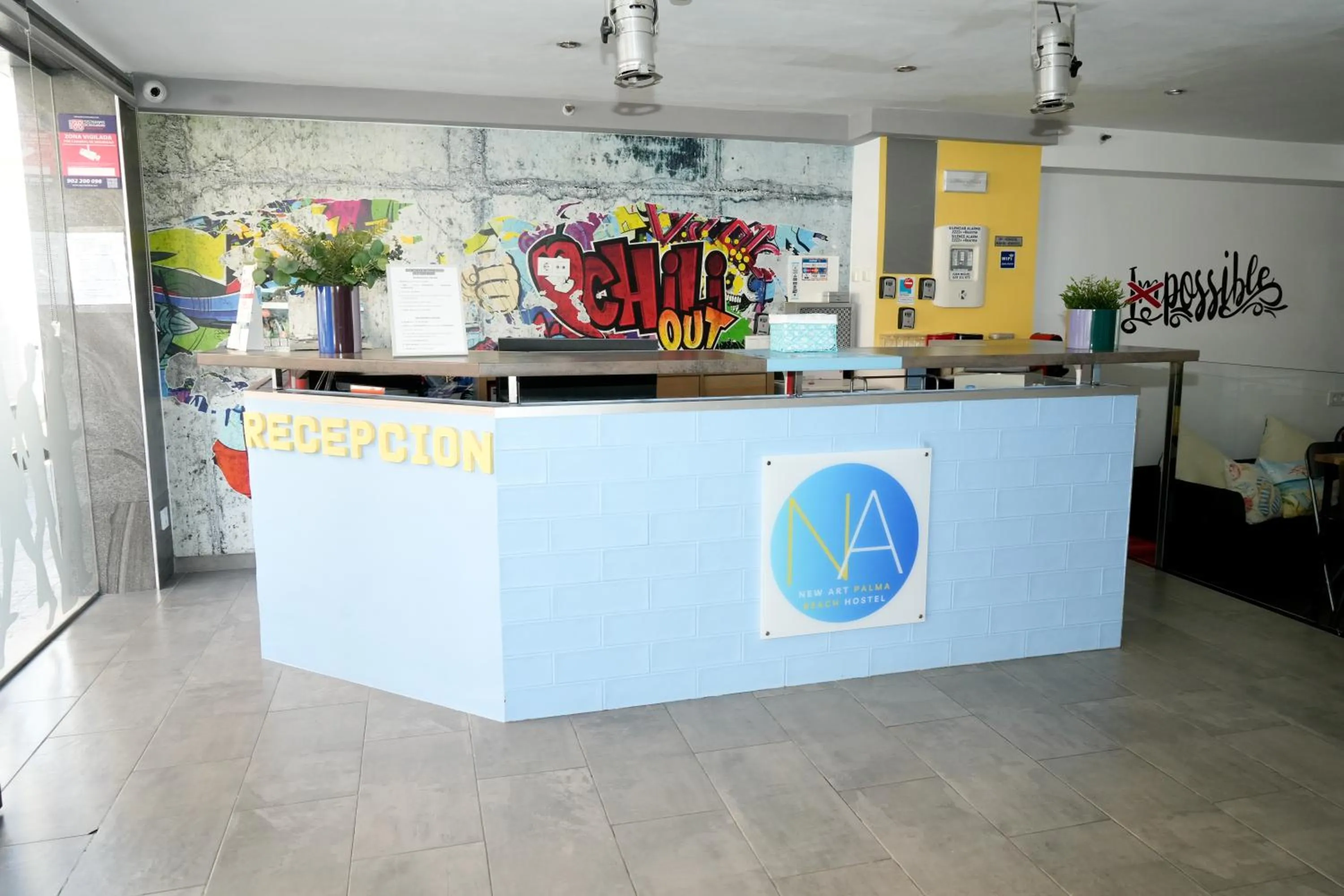 Lobby or reception in New Art Hostel - Albergue Juvenil