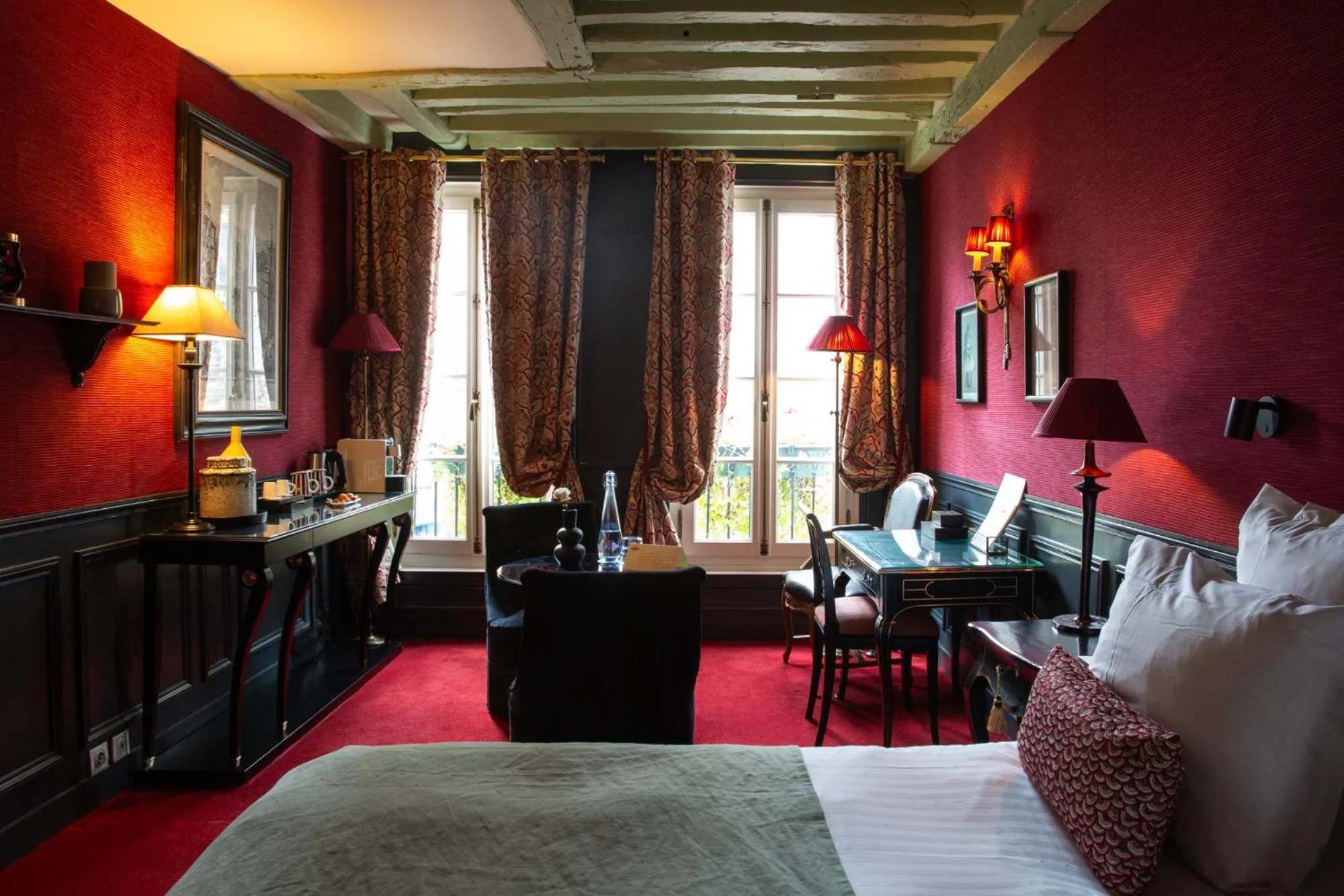 Bedroom, Bed in Hôtel Le Relais Saint-Germain