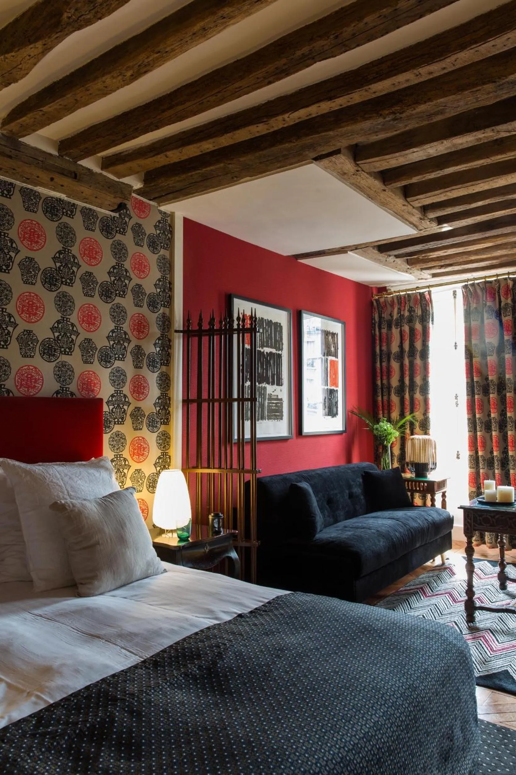 Bedroom, Bed in Hôtel Le Relais Saint-Germain