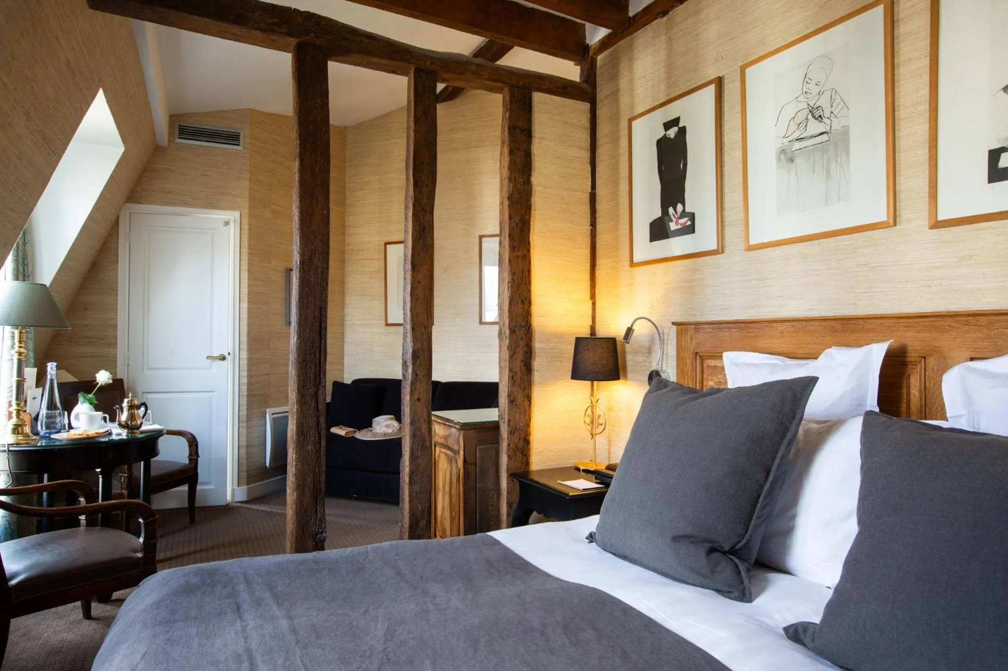 Bedroom, Bed in Hôtel Le Relais Saint-Germain