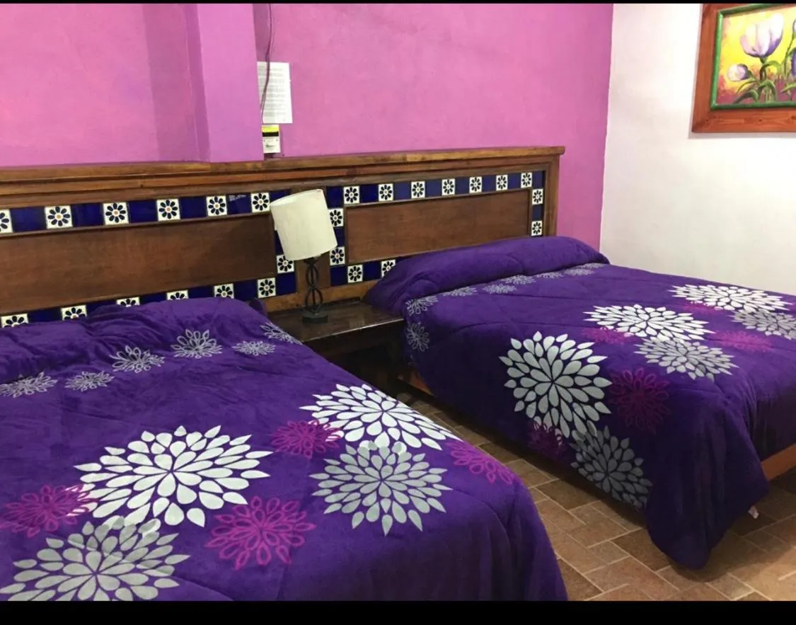 Bed in Hotel Posada San Agustin