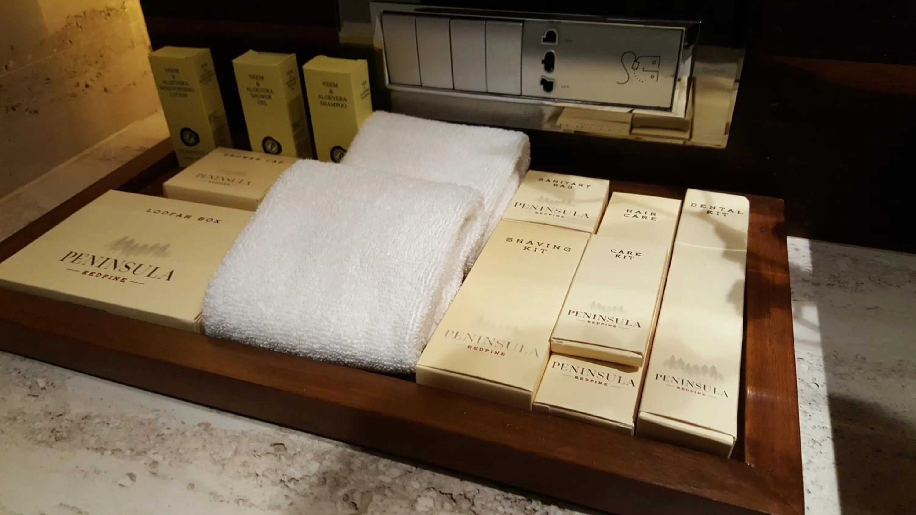 towels in Hotel Peninsula Redpine