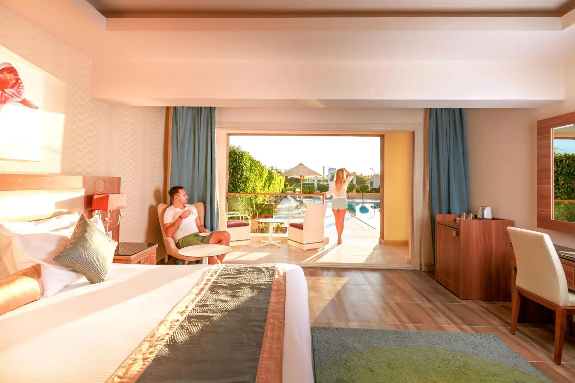 Bedroom, Bed in Pickalbatros Aqua Park Sharm El Sheikh