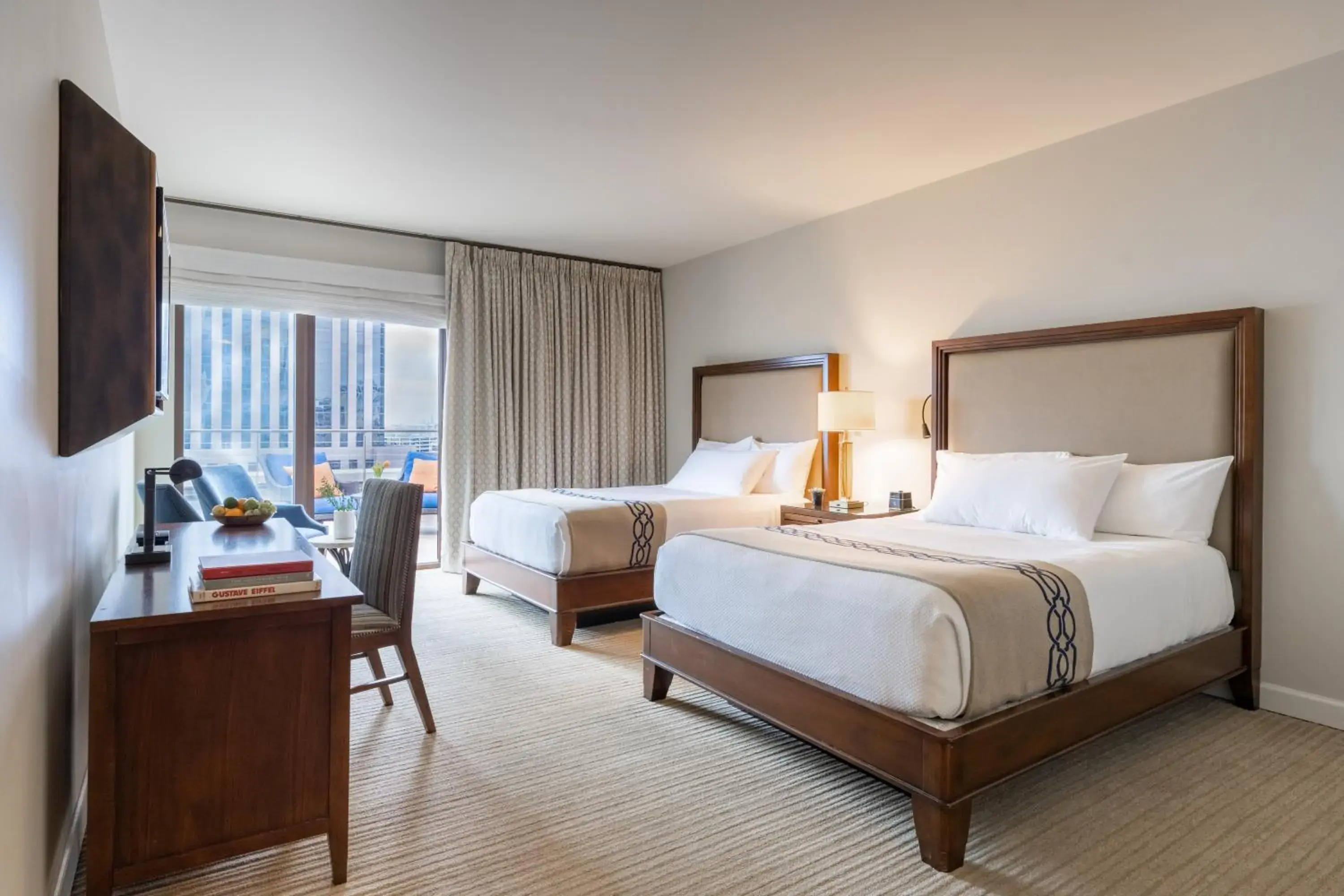 Balcony/Terrace, Bed in NOPSI Hotel New Orleans Balcony/Terrace, Bed in NOPSI Hotel New Orleans