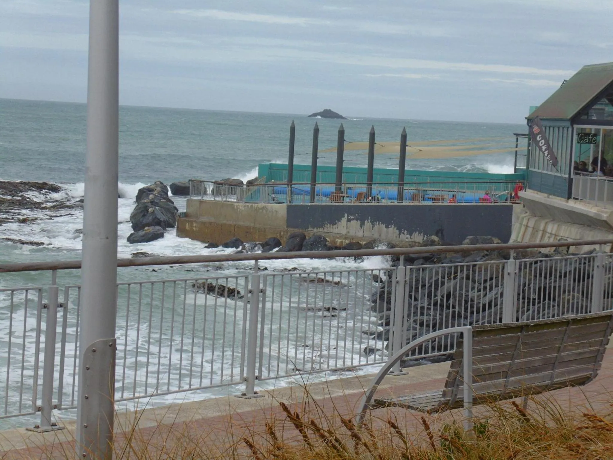 Swimming pool in Rosemount B&B by the Sea St Clair