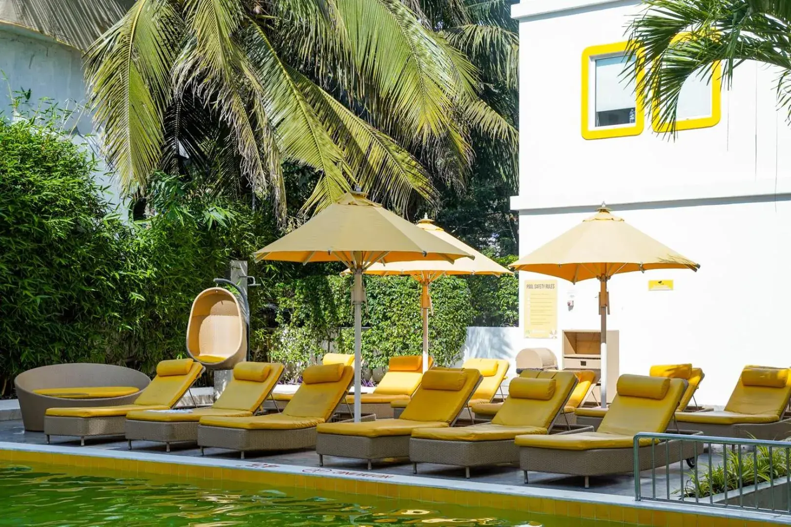 Pool view in Bloom Hotel - Calangute Pool view in Bloom Hotel - Calangute