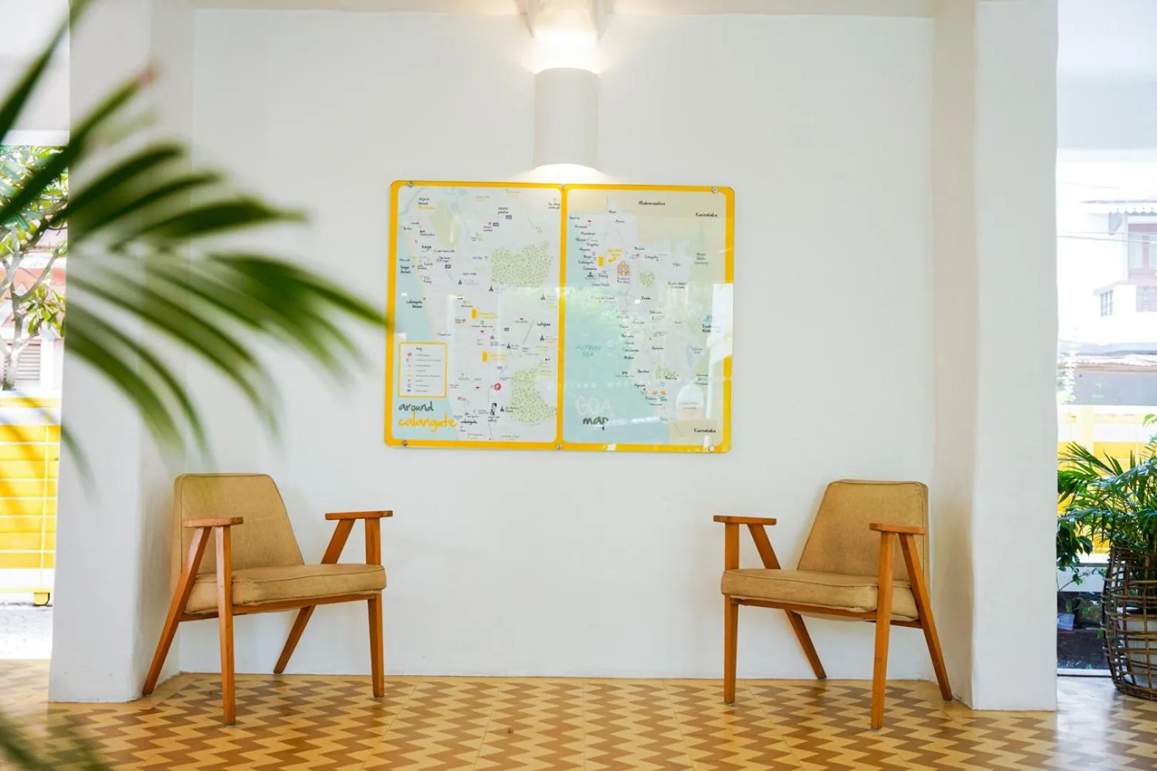 Seating area in Bloom Hotel - Calangute