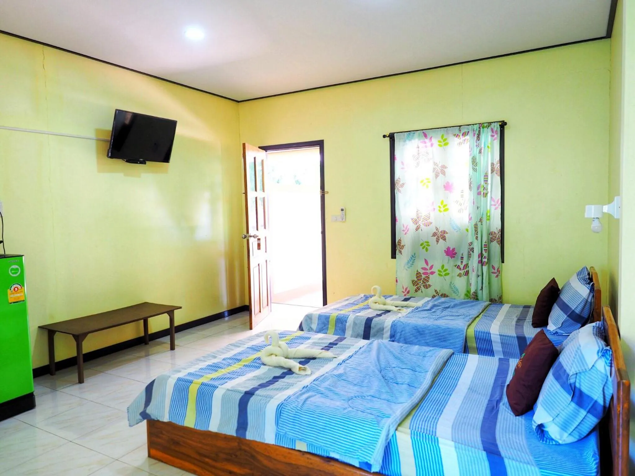 Bed in Baansuan Resort