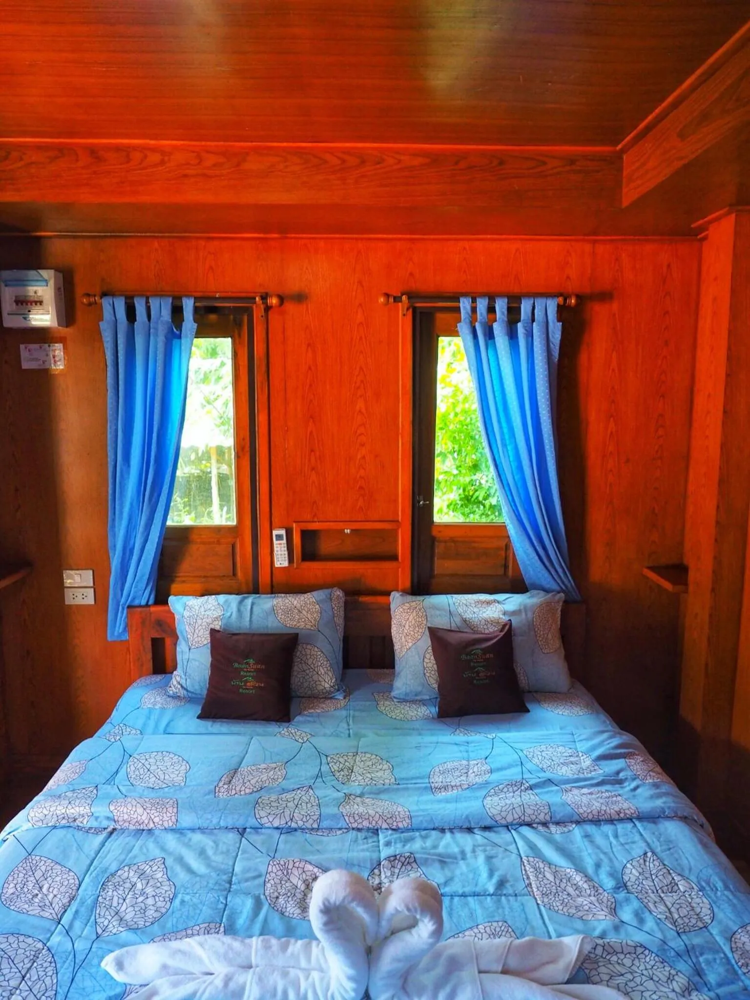 Bed in Baansuan Resort