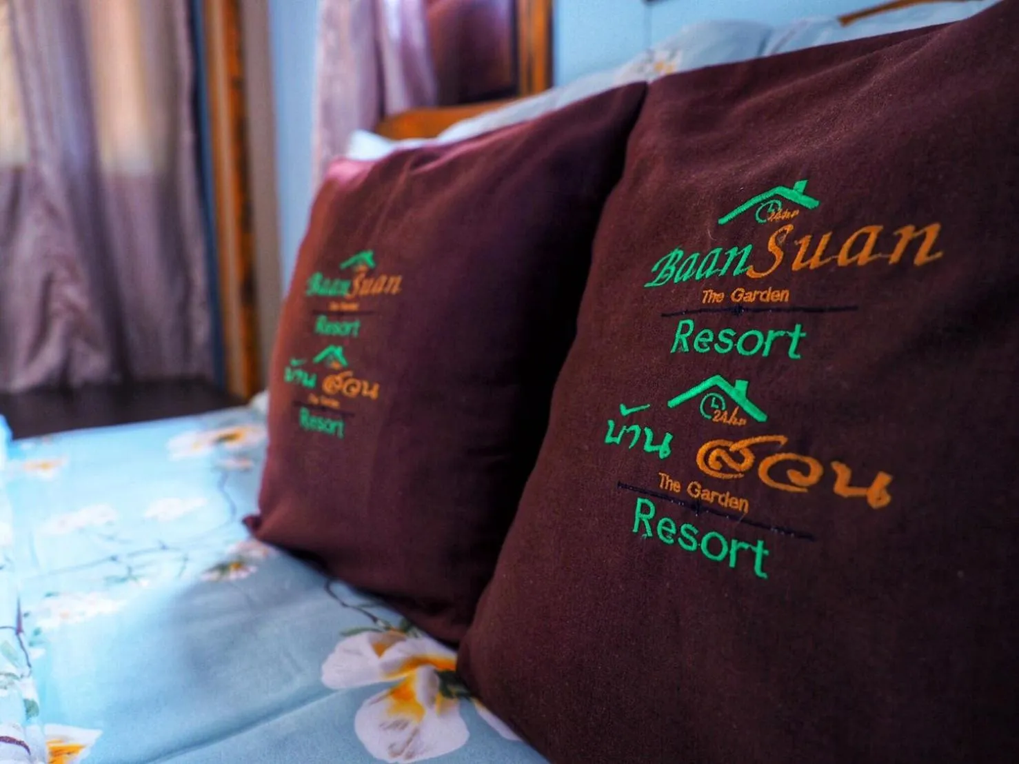 Bed in Baansuan Resort