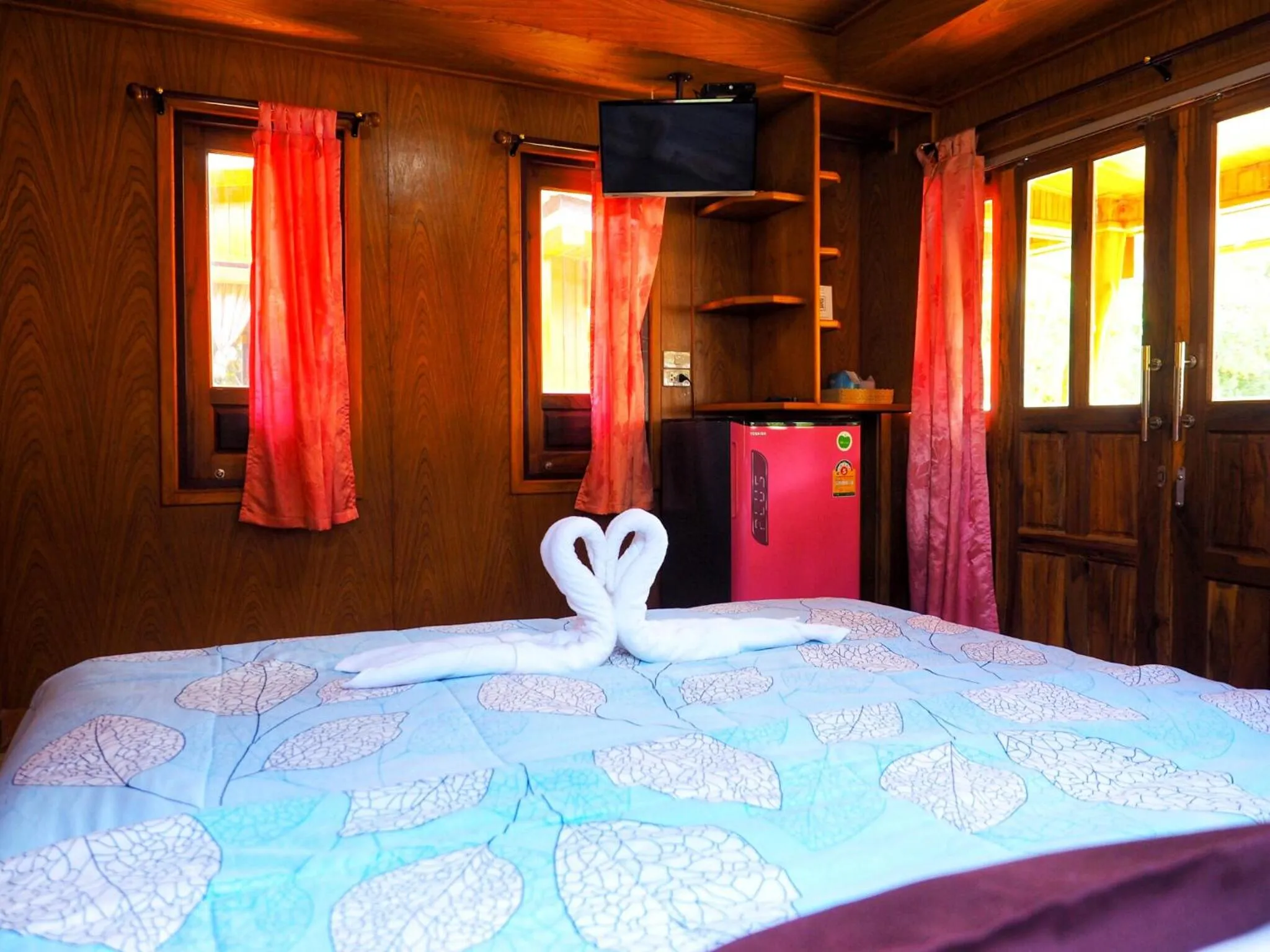 Bed in Baansuan Resort