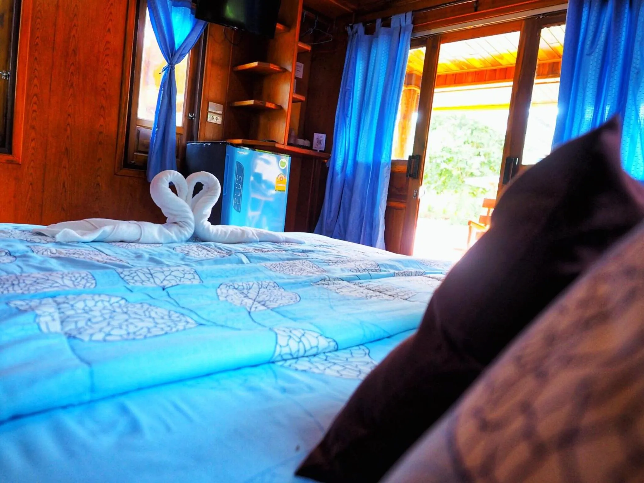 Bed in Baansuan Resort