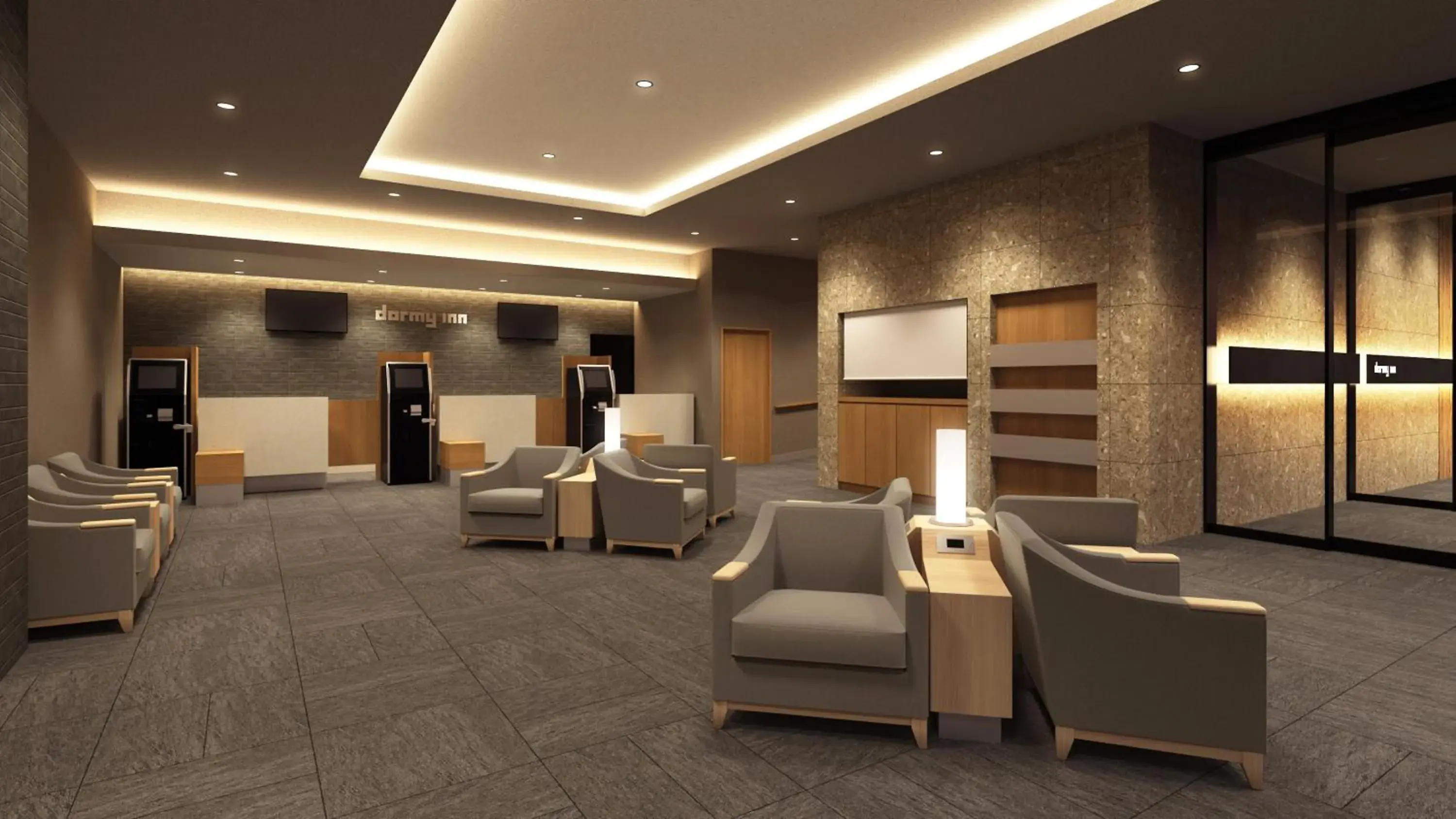 Lobby or reception in Dormy Inn EXPRESS Sendai Seaside Lobby or reception in Dormy Inn EXPRESS Sendai Seaside