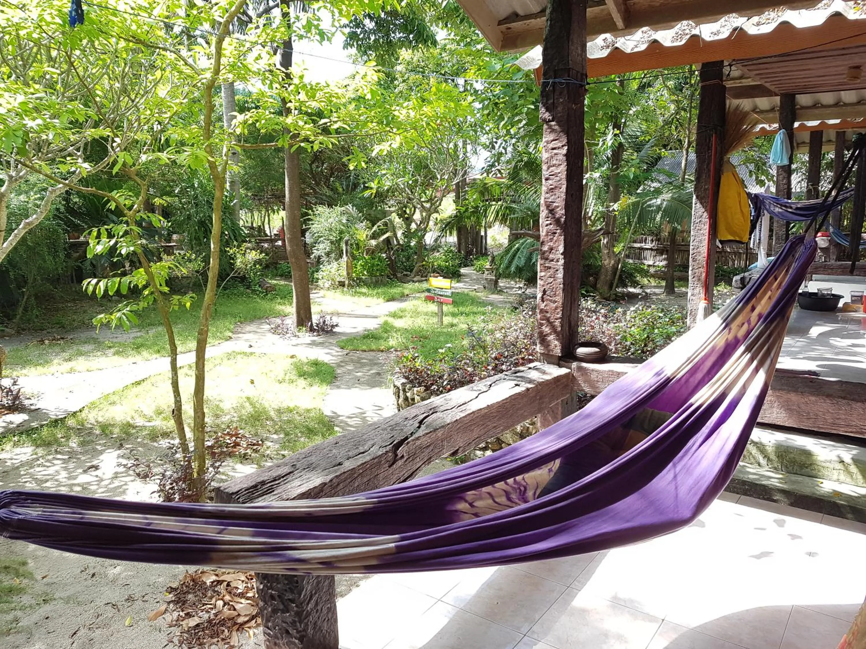 Balcony/Terrace in Bamboo Bungalow - Thong Nai Pan Yai