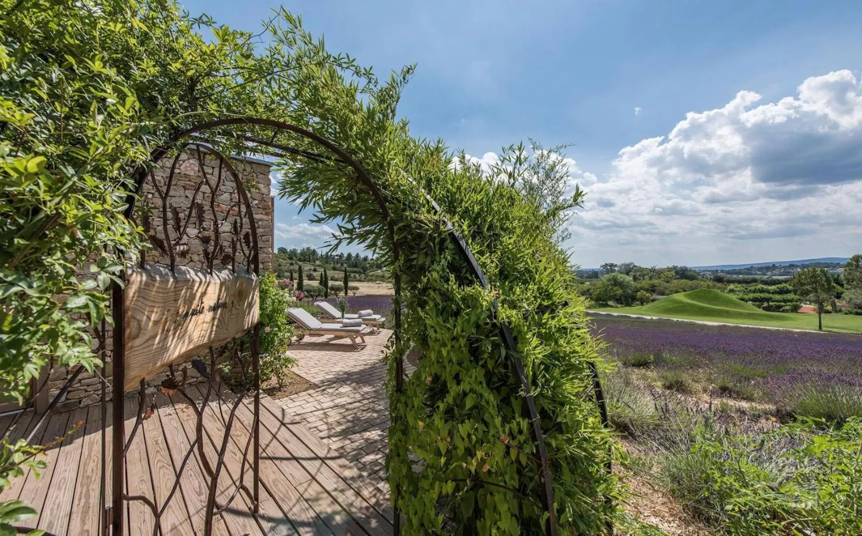 Natural landscape in Domaine des Andéols