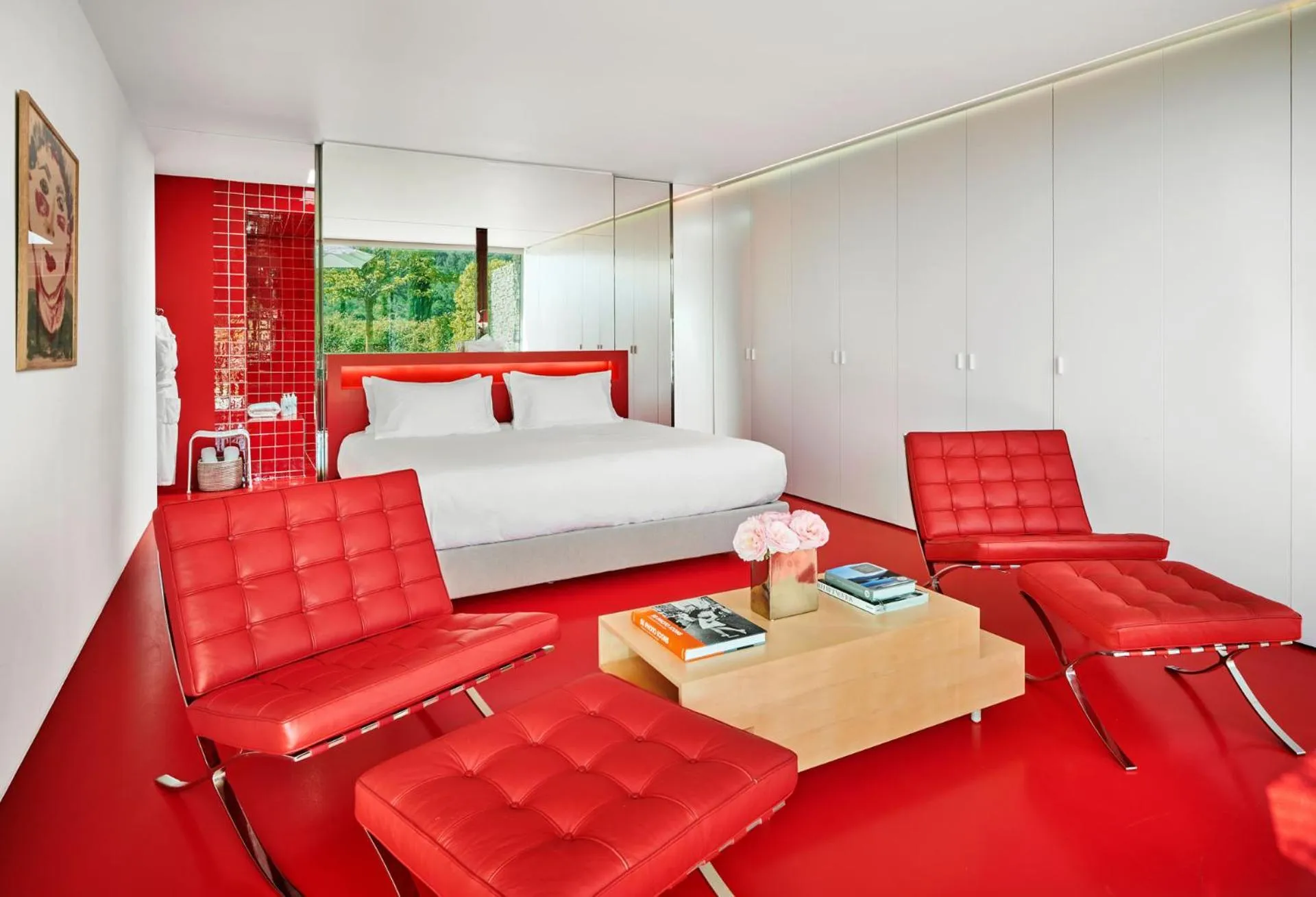 Bathroom, Bed in Domaine des Andéols