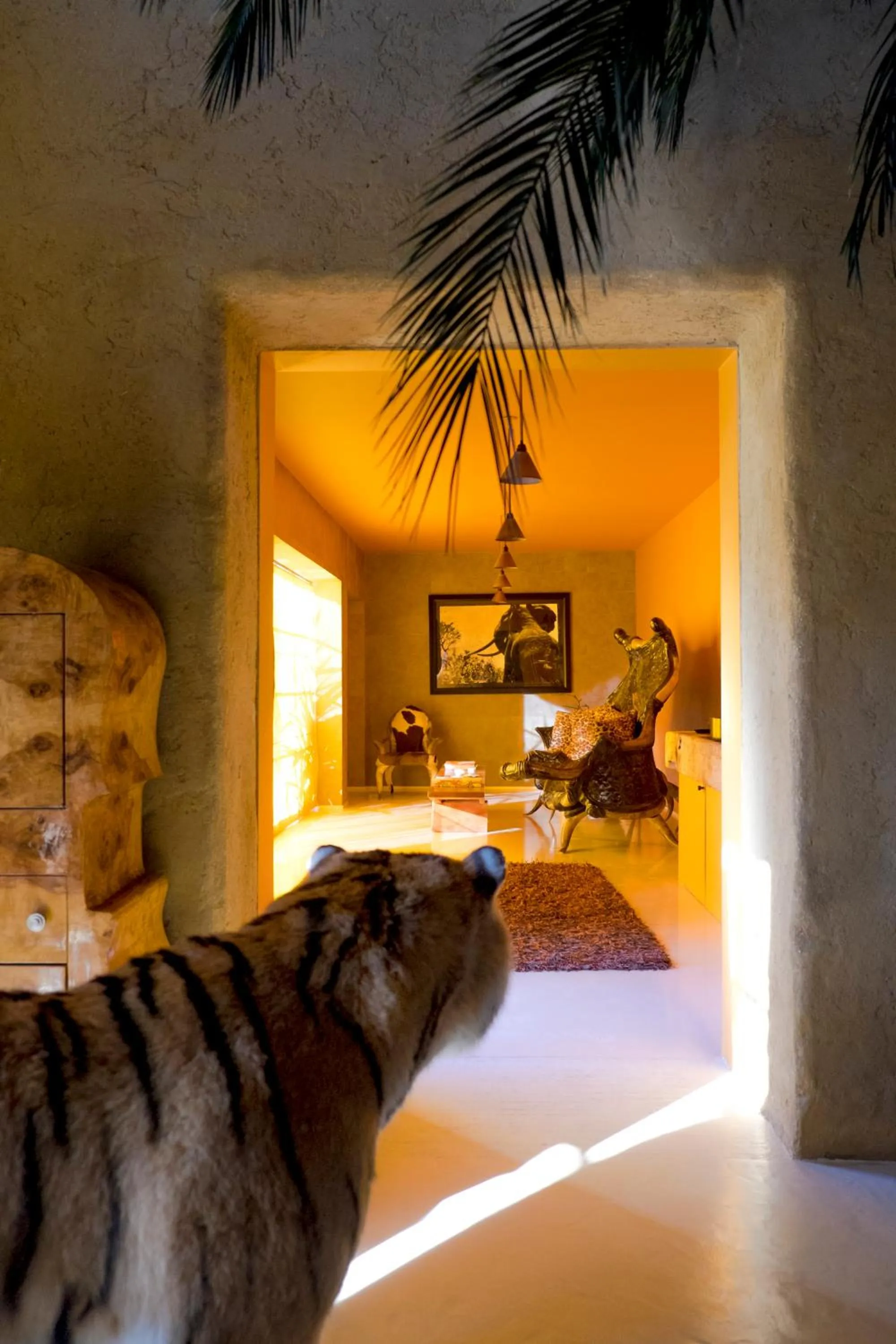 Living room, Bed in Domaine des Andéols