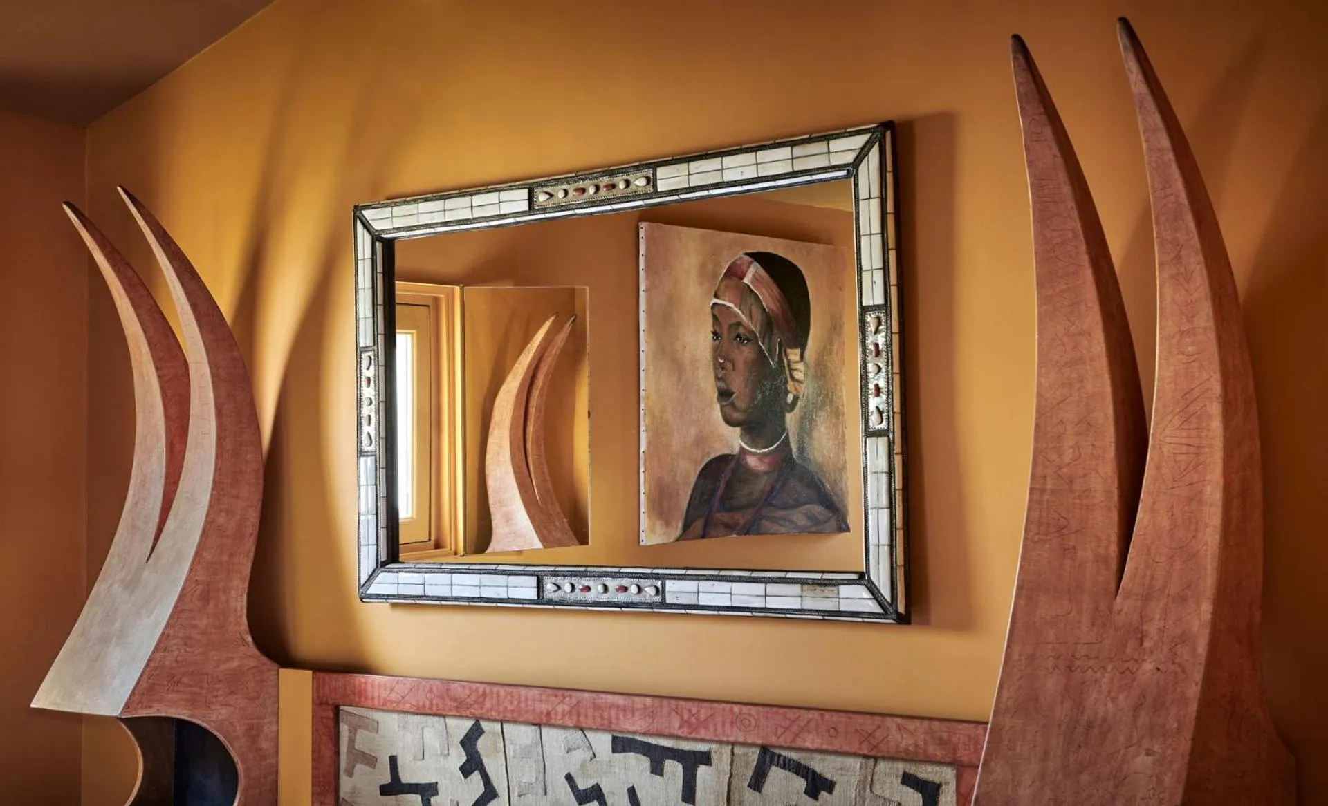 Decorative detail in Domaine des Andéols