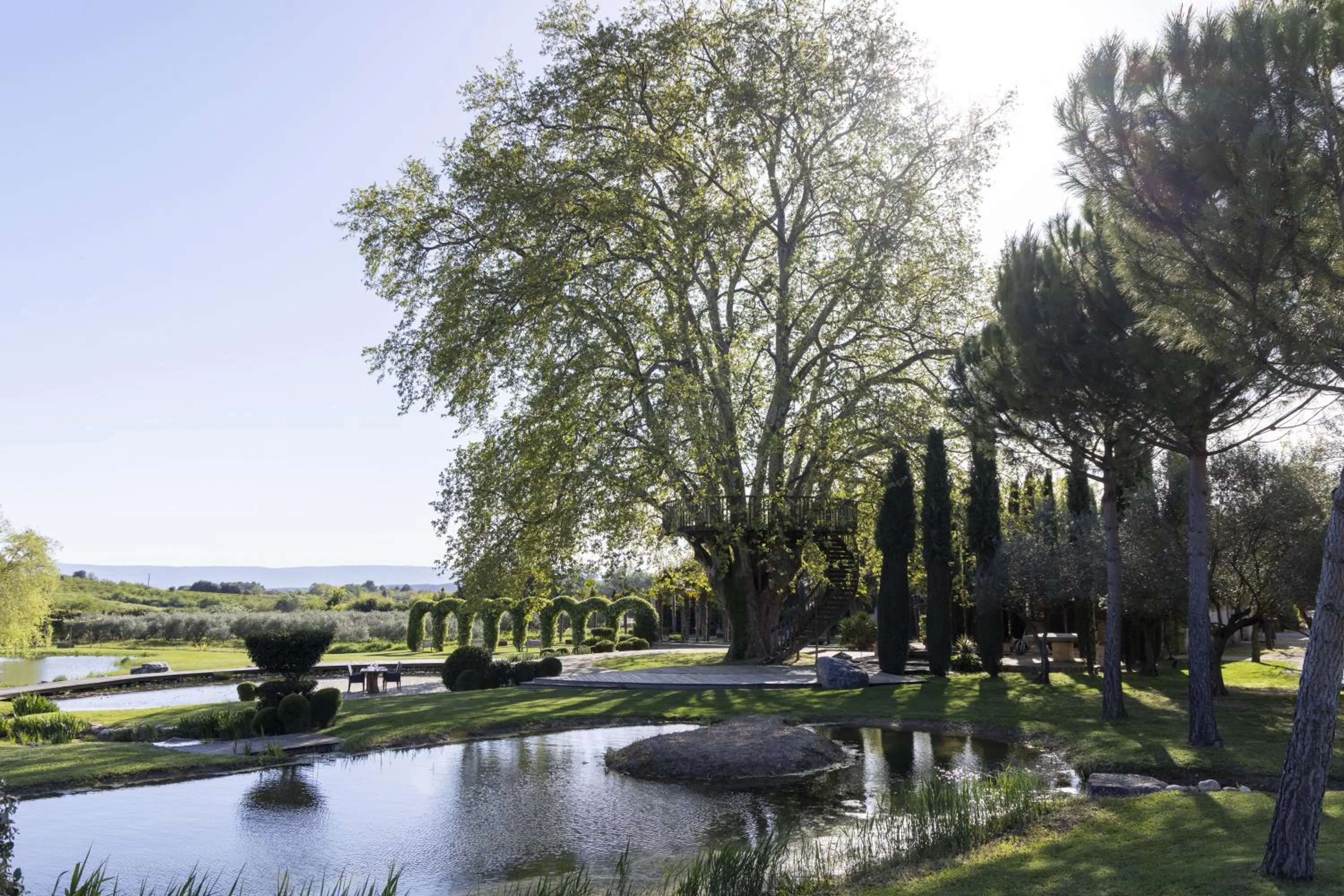 Natural landscape in Domaine des Andéols