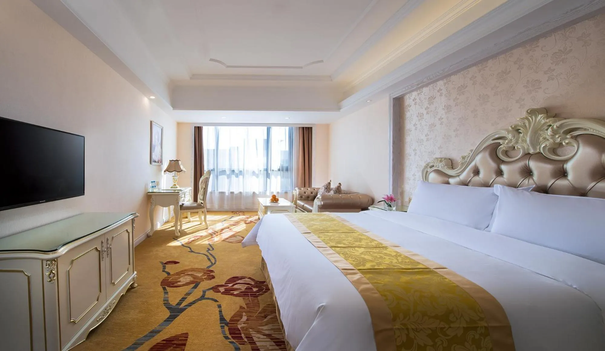 Bed in Vienna International Hotel Jieyang Yangmei Jade hotel