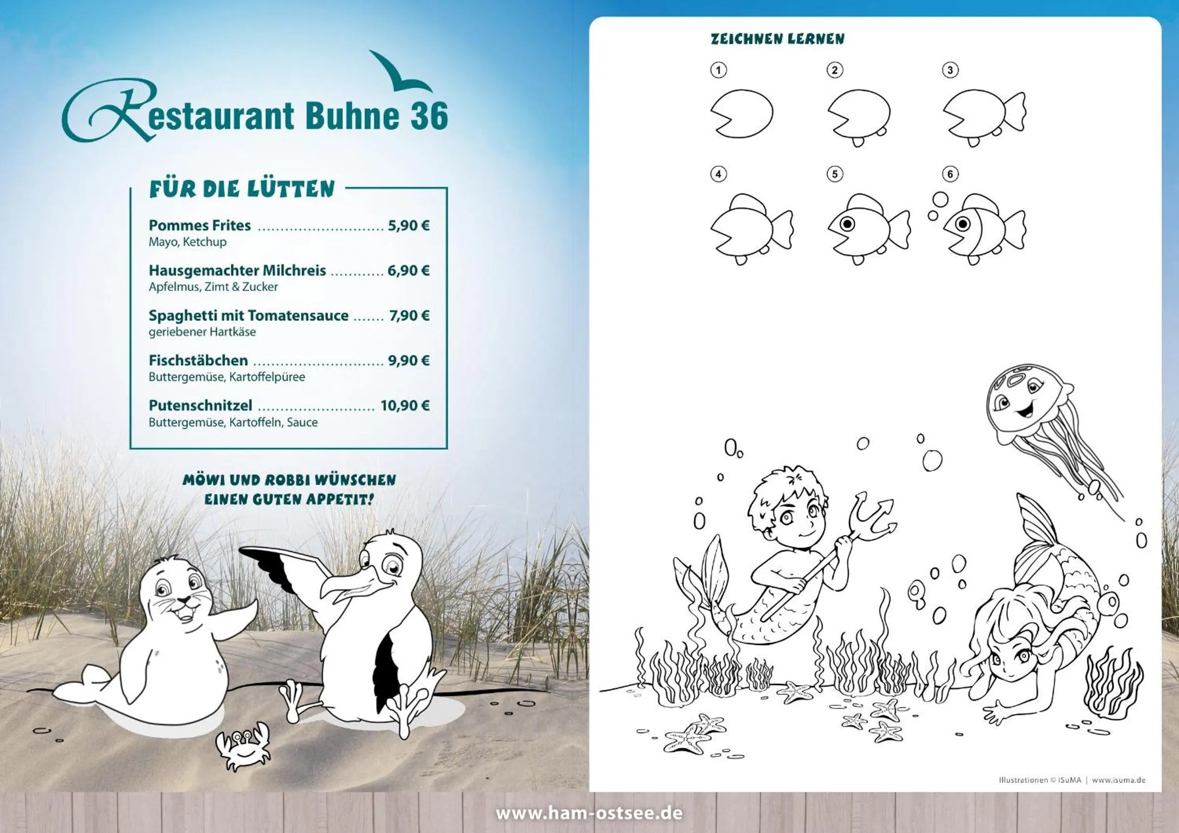 Food and drinks in Hotel Haus am Meer